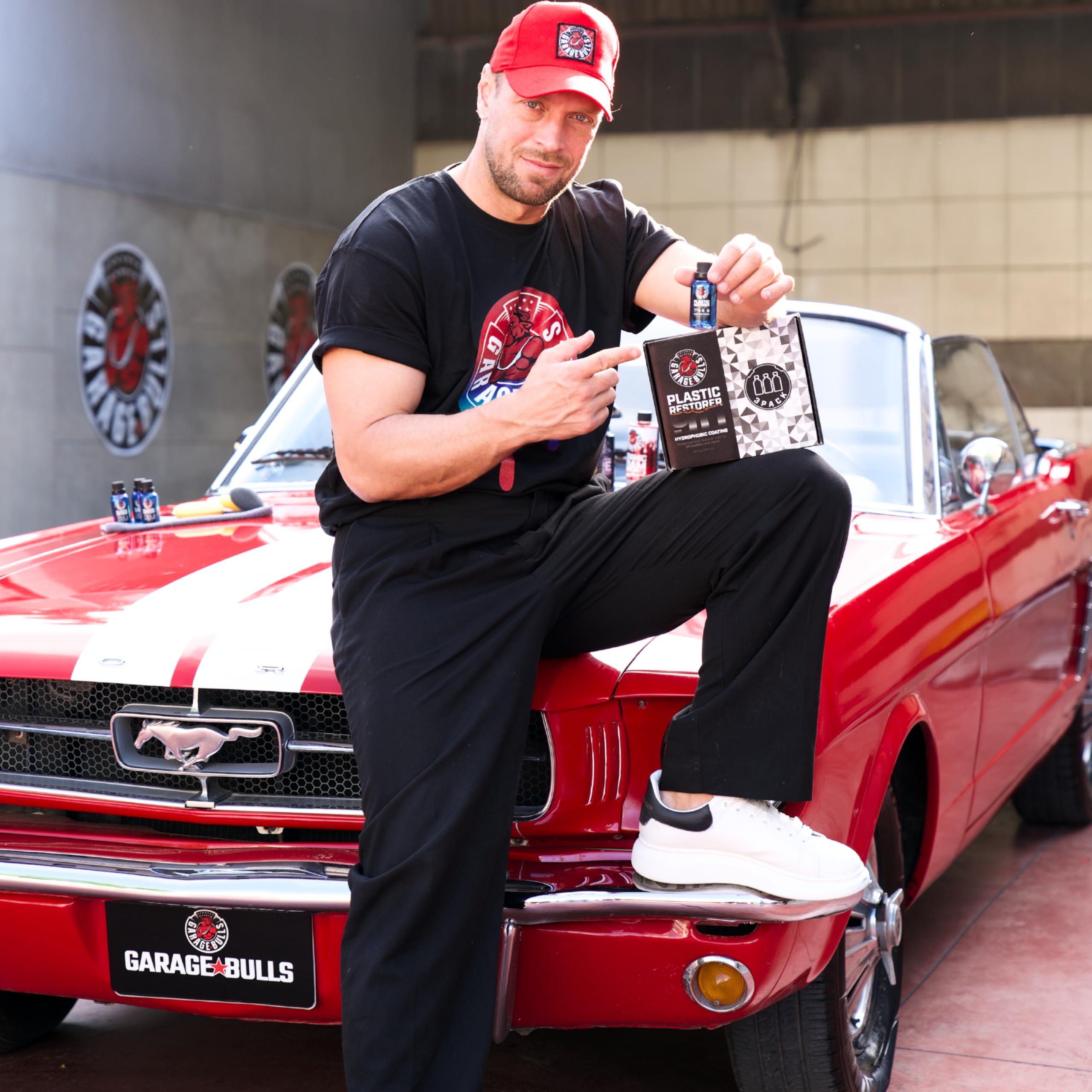 garage bulls Car Plastic Restorer & Hydrophobic Trim Ceramic Coating Kit Long Lasting Coating Car Accessories 30ml, 1fl oz (2 Pa