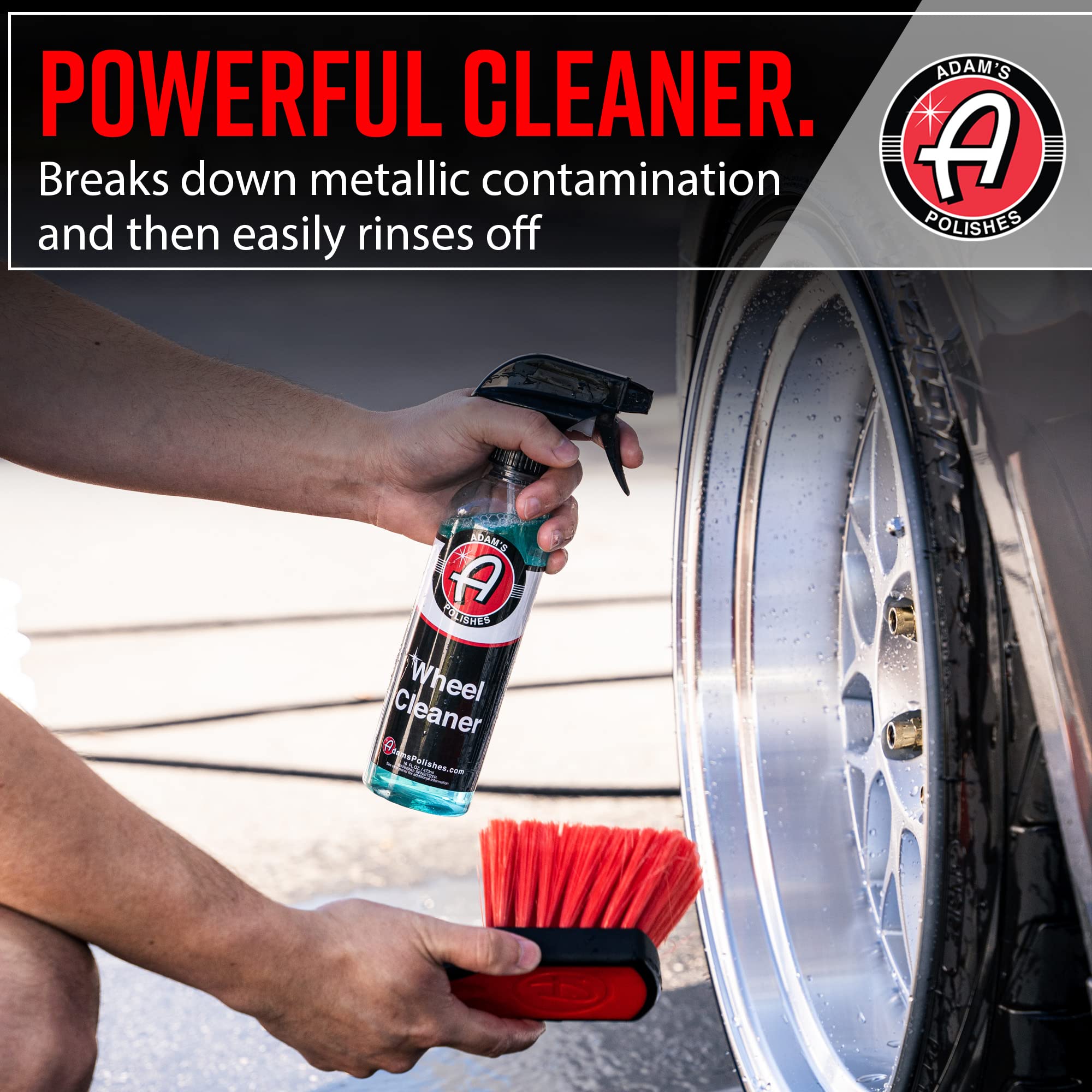 Adam'S Polishes Adam'S Wheel Cleaner 2-Pack - Tough Wheel Cleaning Spray For Car Wash | Rim Cleaner & Brake Dust Remover | Safe