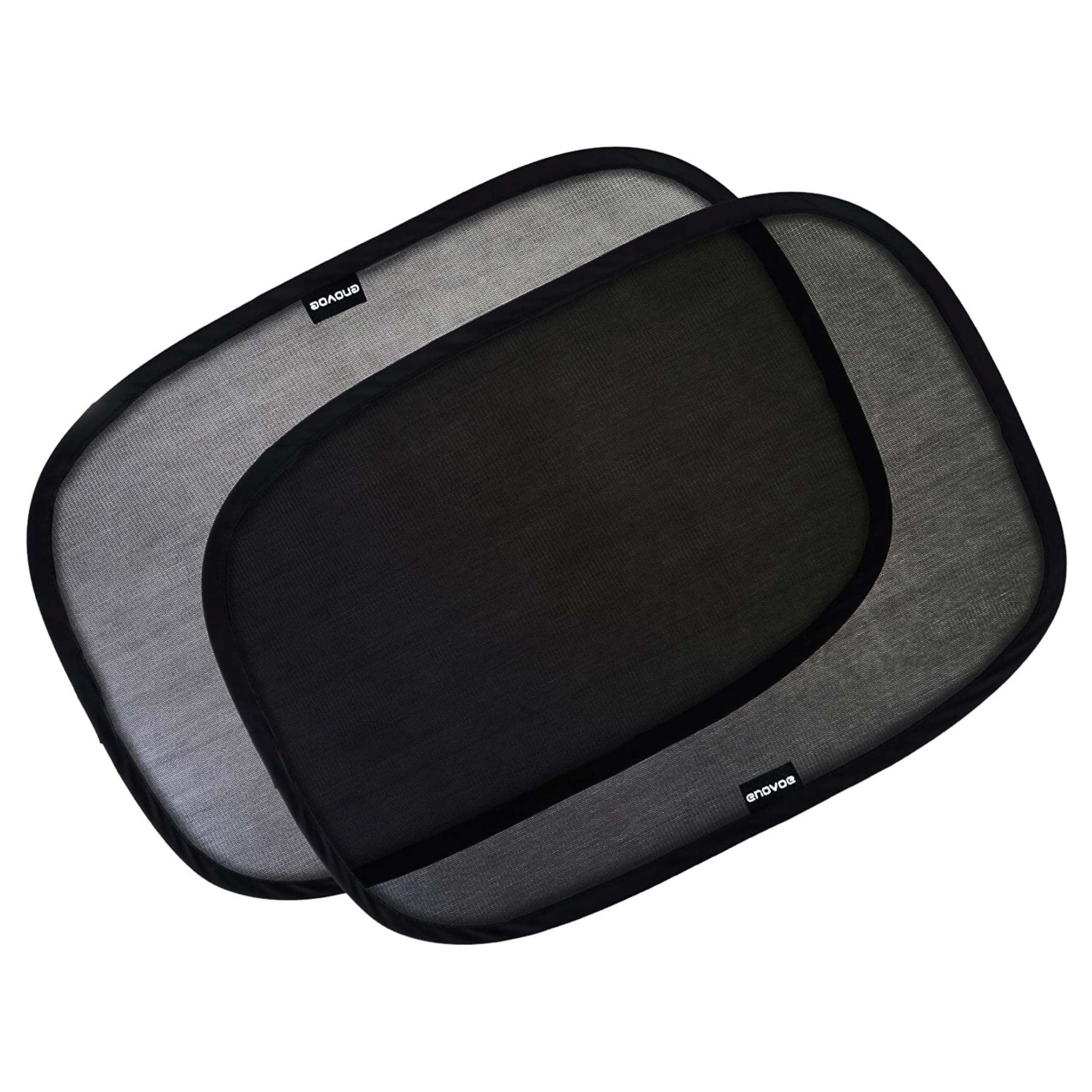 Enovoe Pack Of 2 Car Window Shade For Baby - 19'' X 12'' - Cling Car Sun Shade For Windows - Sun, Glare And Uv Rays Protection F