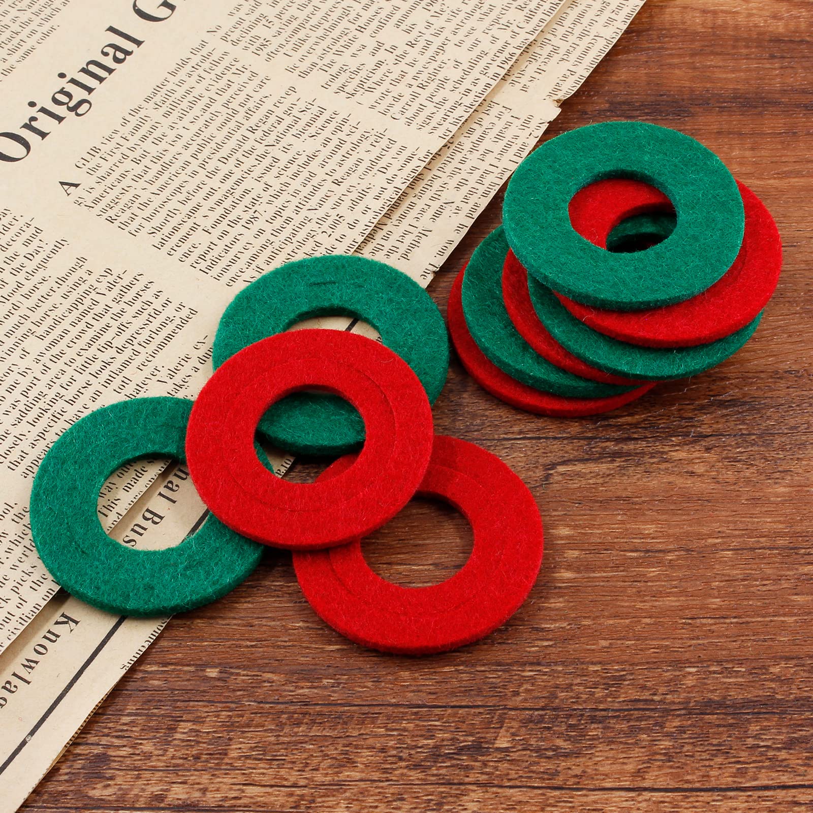 Bonsicoky 10 PCS Battery Terminal Anti Corrosion Washers Fiber, 5 Red & 5 Green Battery Terminal Protector
