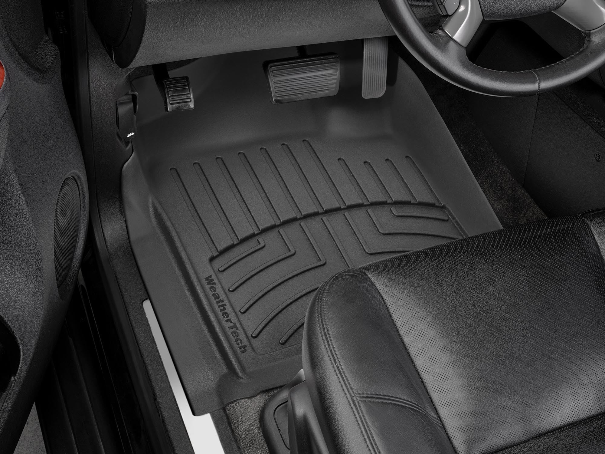 WeatherTech FloorLiner HP Custom Fit Floor Mats for Escalade, Escalade EXT, Avalanche, Silverado, Silverado 1500-1st Row (440661