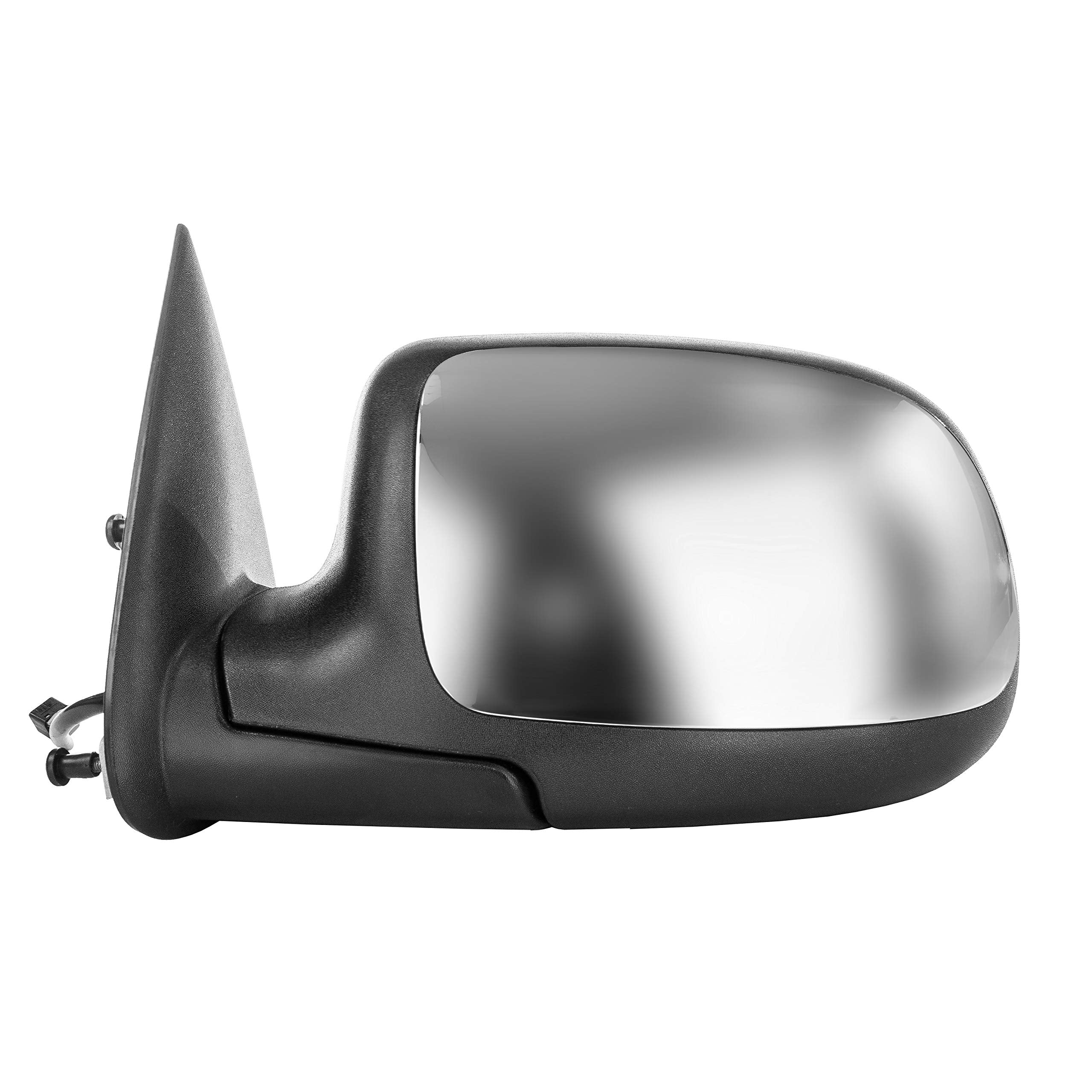 Dependable Direct Left Driver Side Mirror for Chevy Avalanche Silverado GMC Sierra 1500 2500 (1999 2000 2001 2002) Chrome Non-He