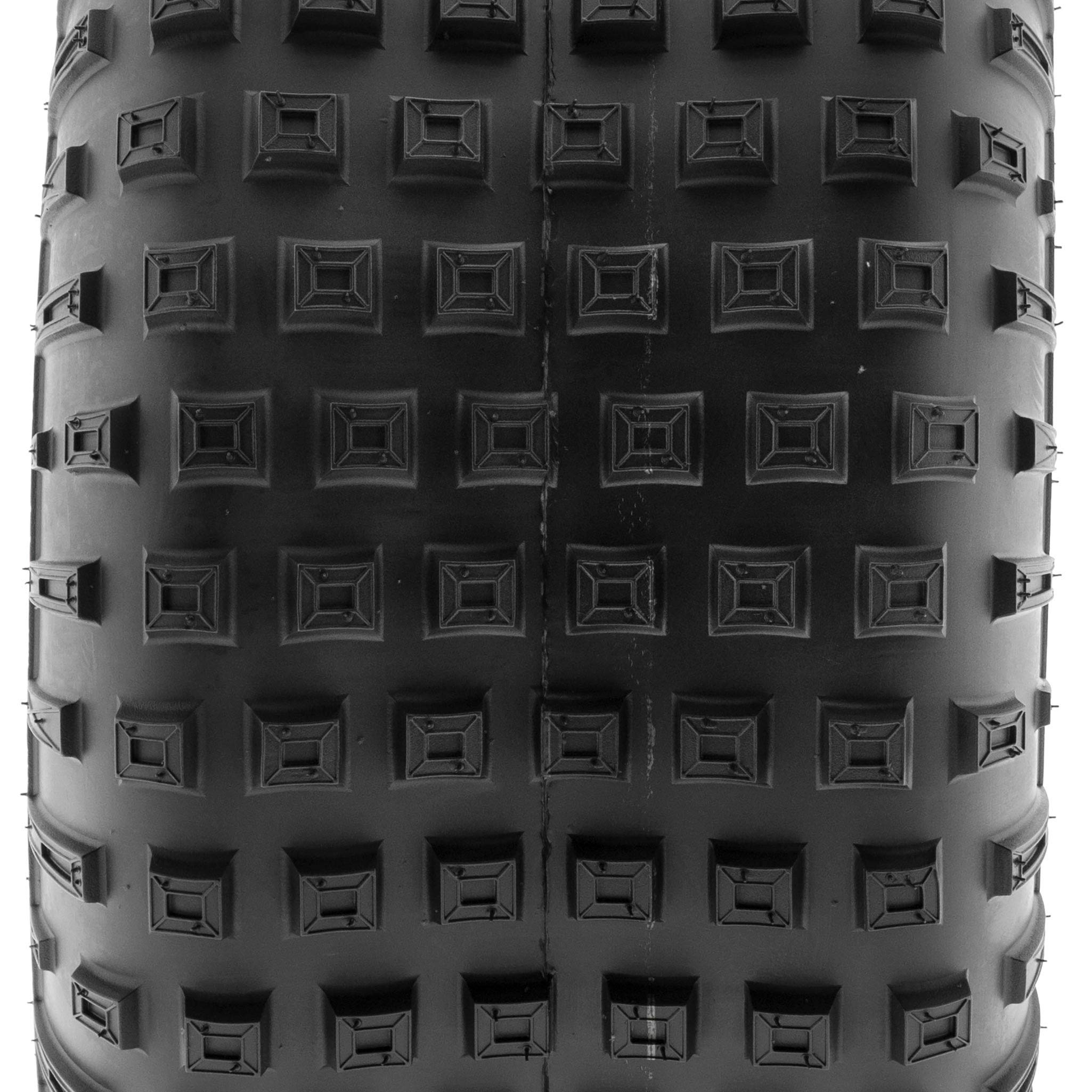Pair Of 2 Sunf A011 Xc Sport 16X8-7 Atv Go-Kart Knobby Tires, 6 Pr, Tubeless