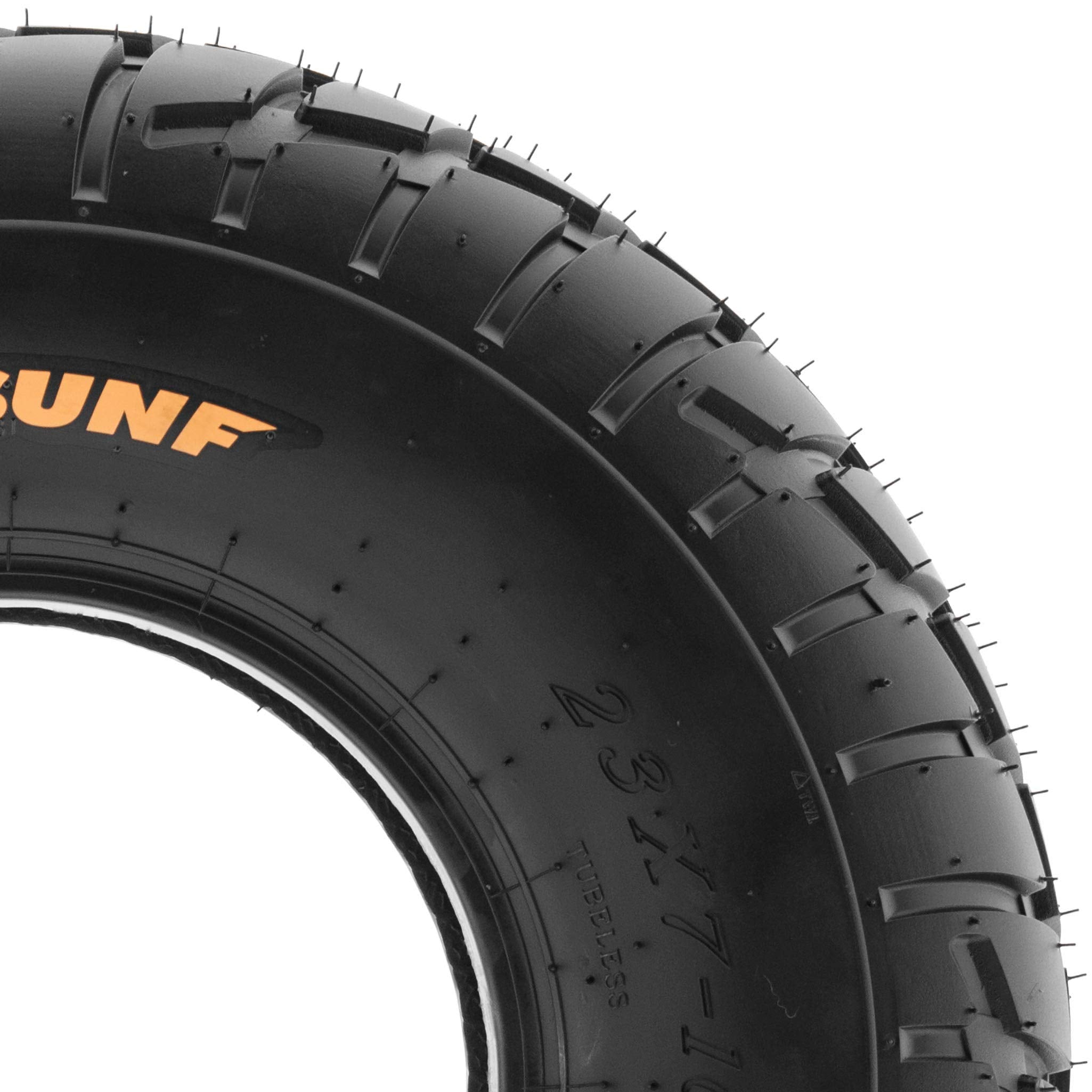 SUNF 6 Ply Replacement Tire for Quad ATV UTV - 145/70-6, Black Rubber