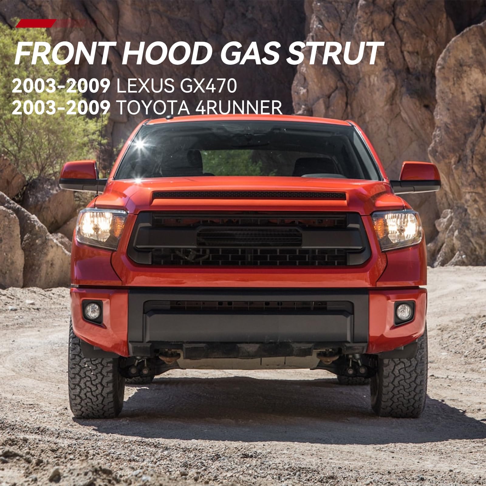 Vepagoo 6228 Front Hood Struts Compatible For 2003-2009 Lexus Gx470, Toyota 4Runner Gas Shock Lift Supports, Utility 4-Door Hood