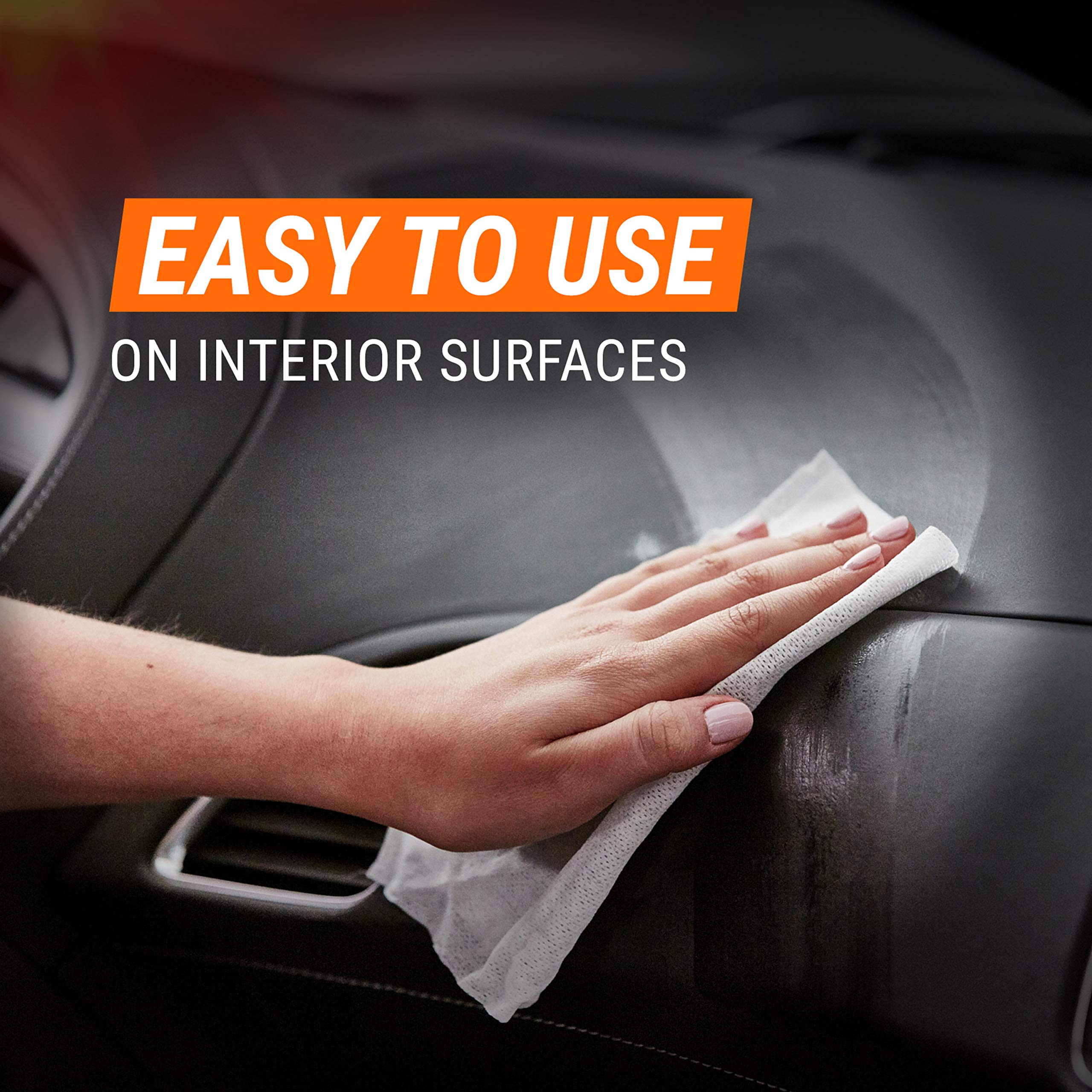 Armor All Car Interior Cleaner Wipes, Car Interior Cleaning Wipes For Dirt And Dust In Cars, Trucks And Motorcycles, 25 Count