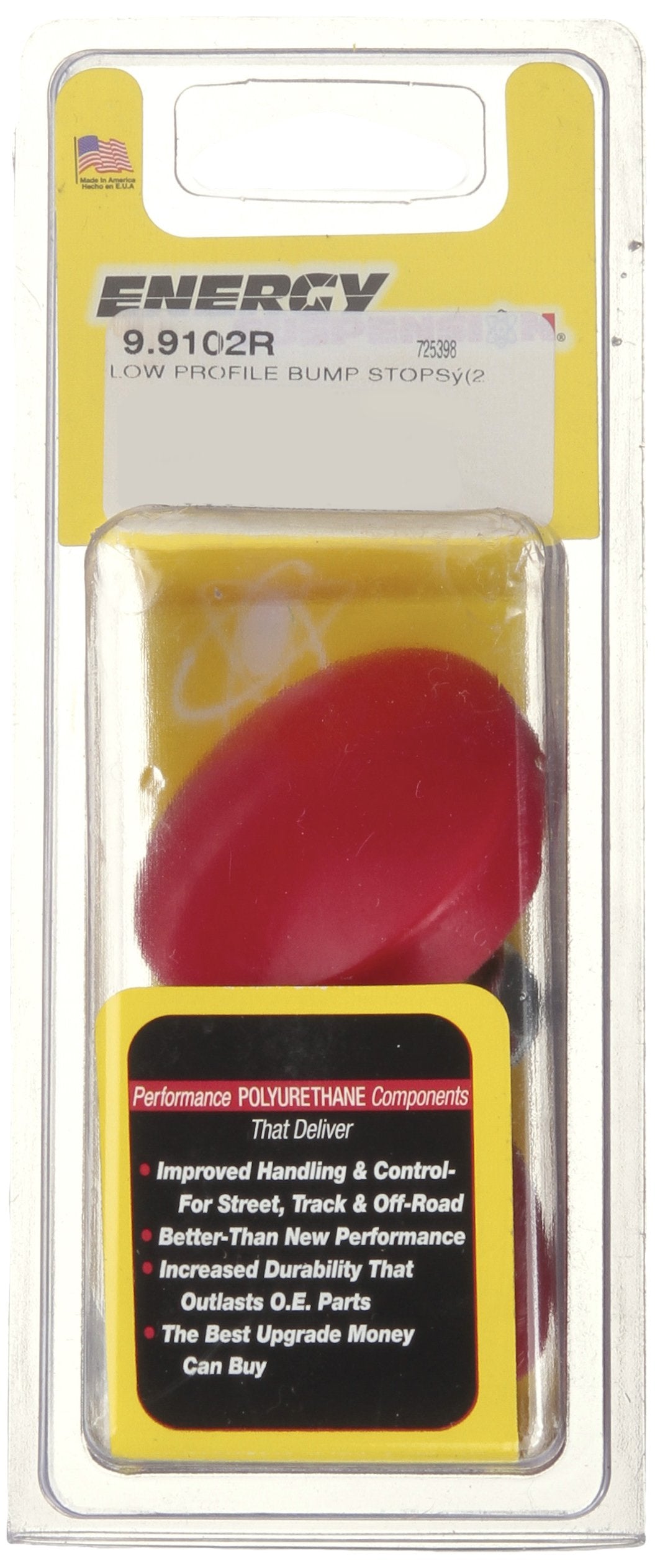 Energy Suspension 9.9102R Low Profile Bump Stop - Pack Of 2