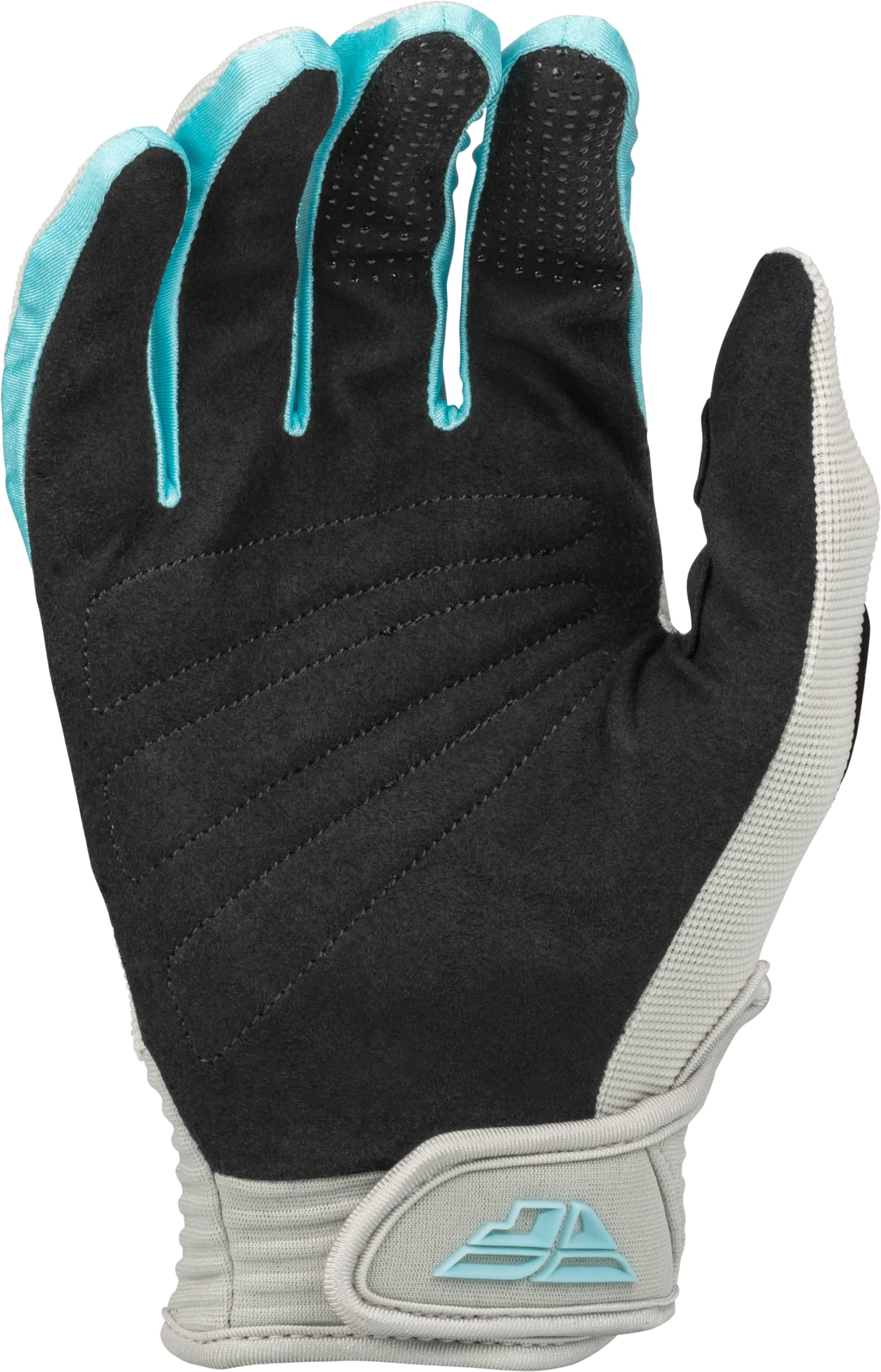 Fly Racing 2023 Adult F-16 Gloves (Light Grey/Sky Blue, Medium)
