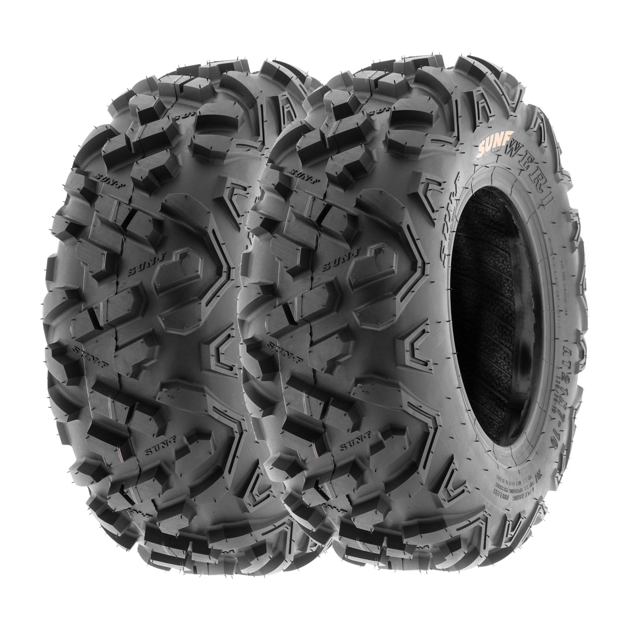 SunF 19x7-8 ATV UTV 19x7x8 All Terrain Tires 6 PR A051 POWER II - PAIR of 2