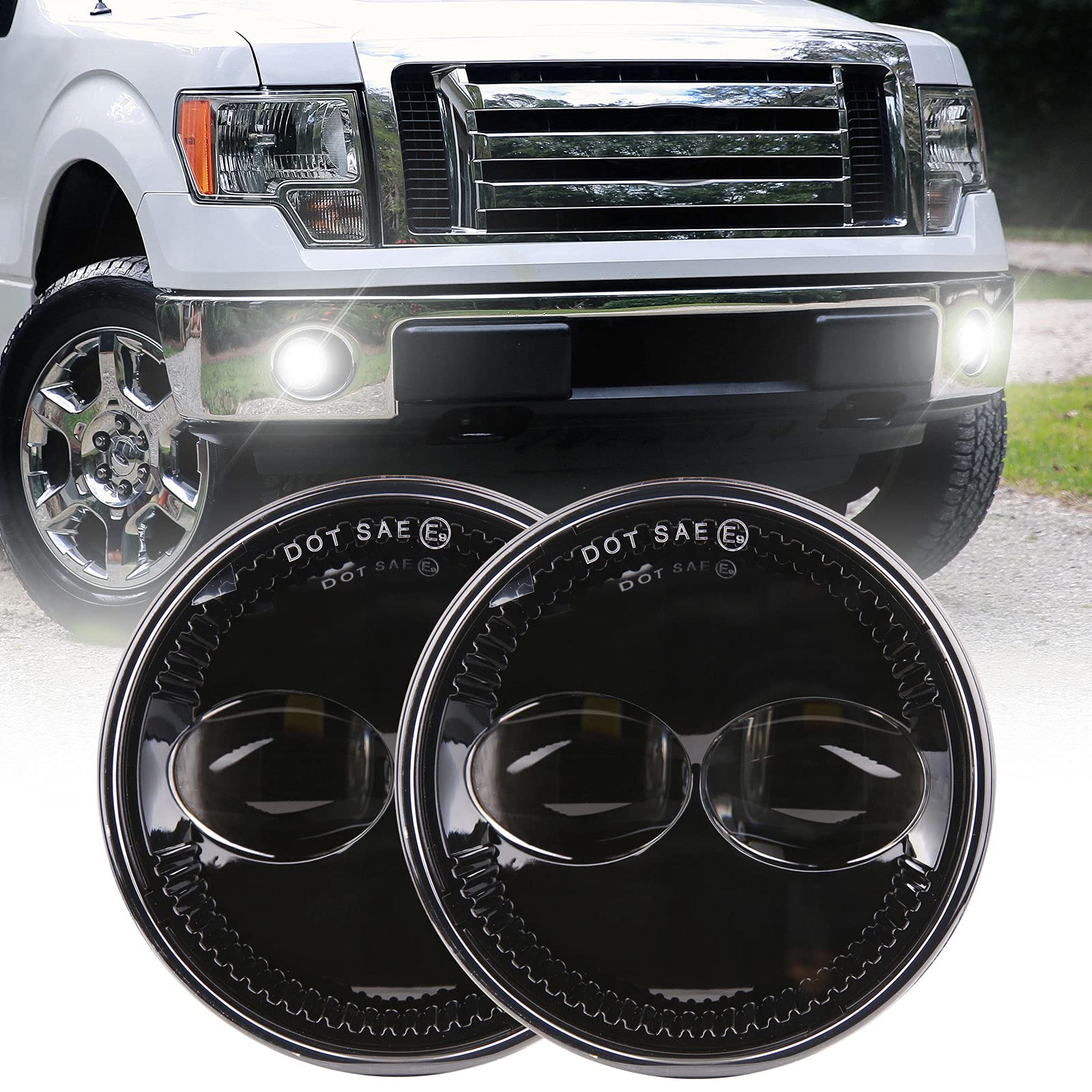 Led Fog Lights Bumper Driving Lamps Assembly Replacement For Ford F150 2006 2007 2008 2009 2010 2011 2012 2013 2014 F150