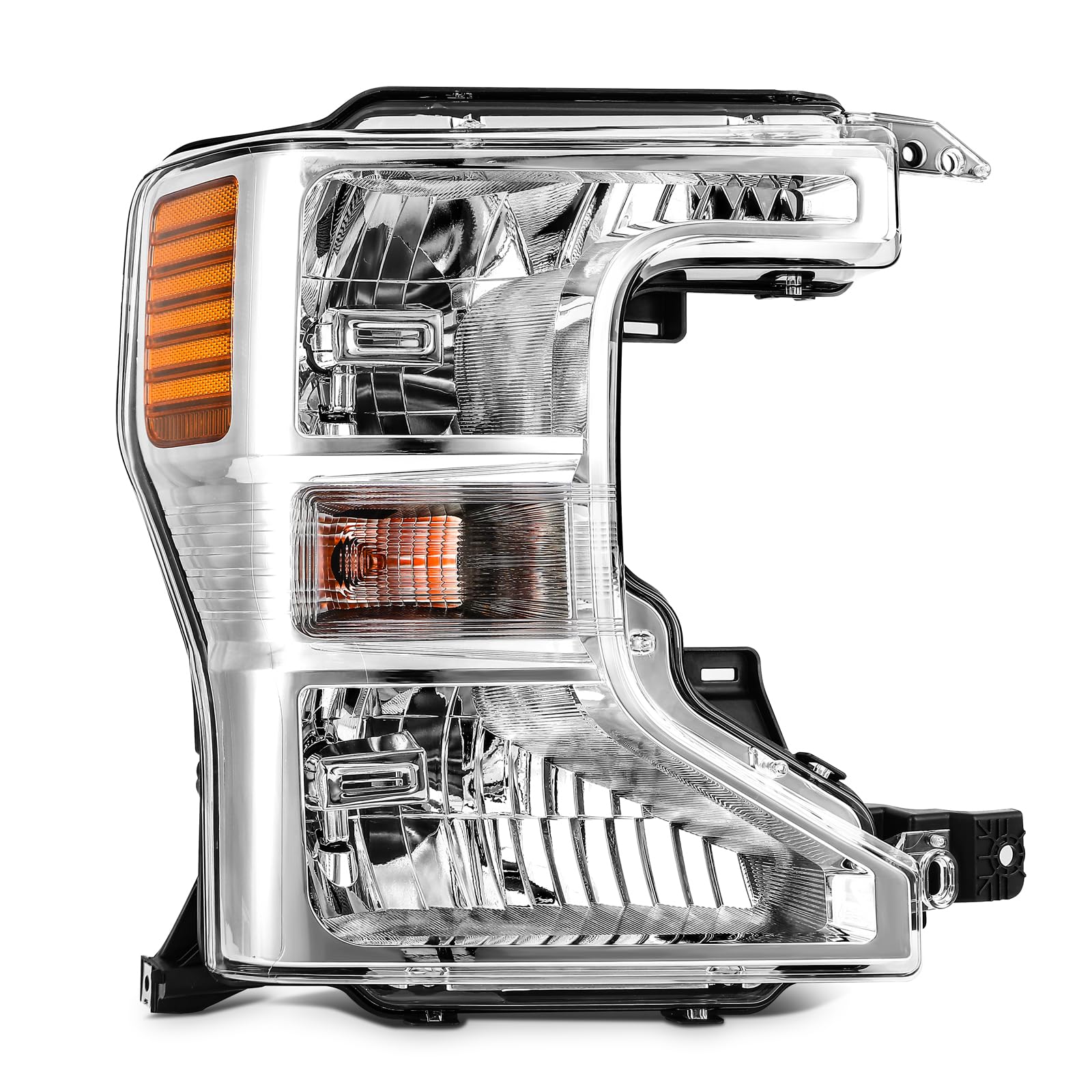 LBRST Headlights Fit 2020-2022 for F-250 Super Duty, 2020-2022 for F-350 Super Duty Passenger Side Headlight Assembly Chrome Hou