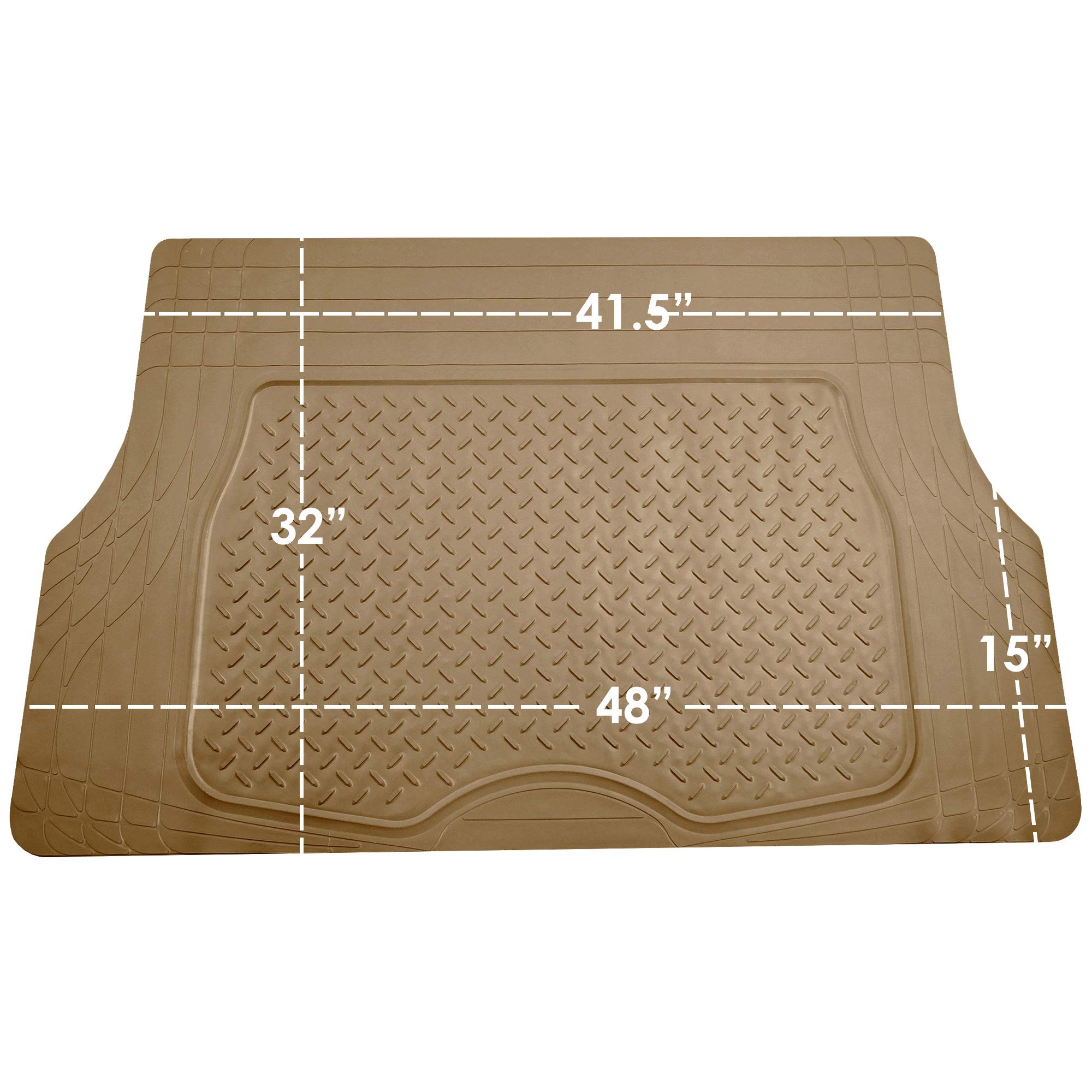 Fh Group F16401Beige Climaproof For All Weather Protection Universal Fit Premium Quality Trimmable Tan Beige Automotive Cargo Ma