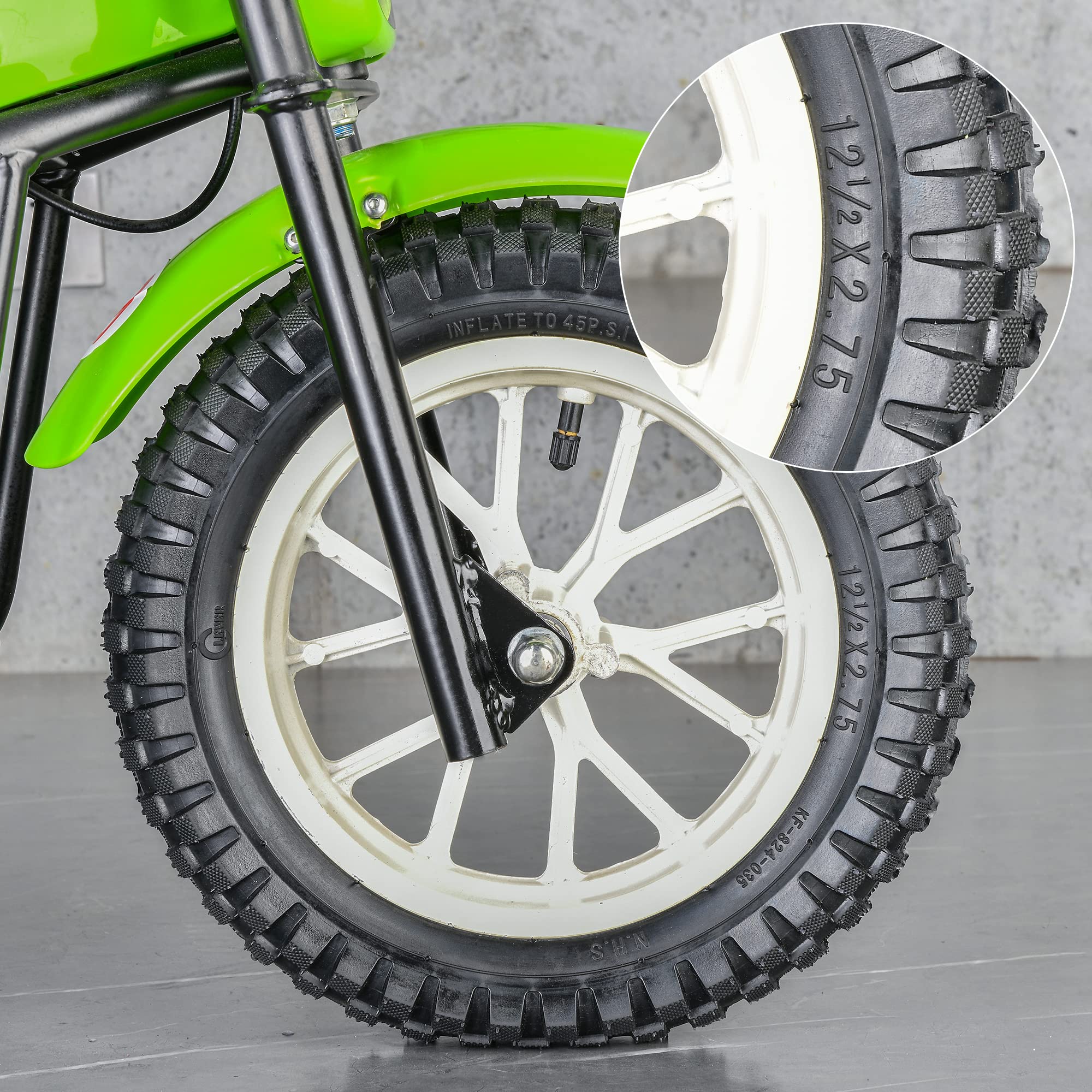 RUTU 12.5x2.75 12 1/2 x 2.75 Dirt Bike Tube Replacement for Razor MX350 MX400 Rocket, X-Treme X-560 Electric Dirtbike, Scooter,