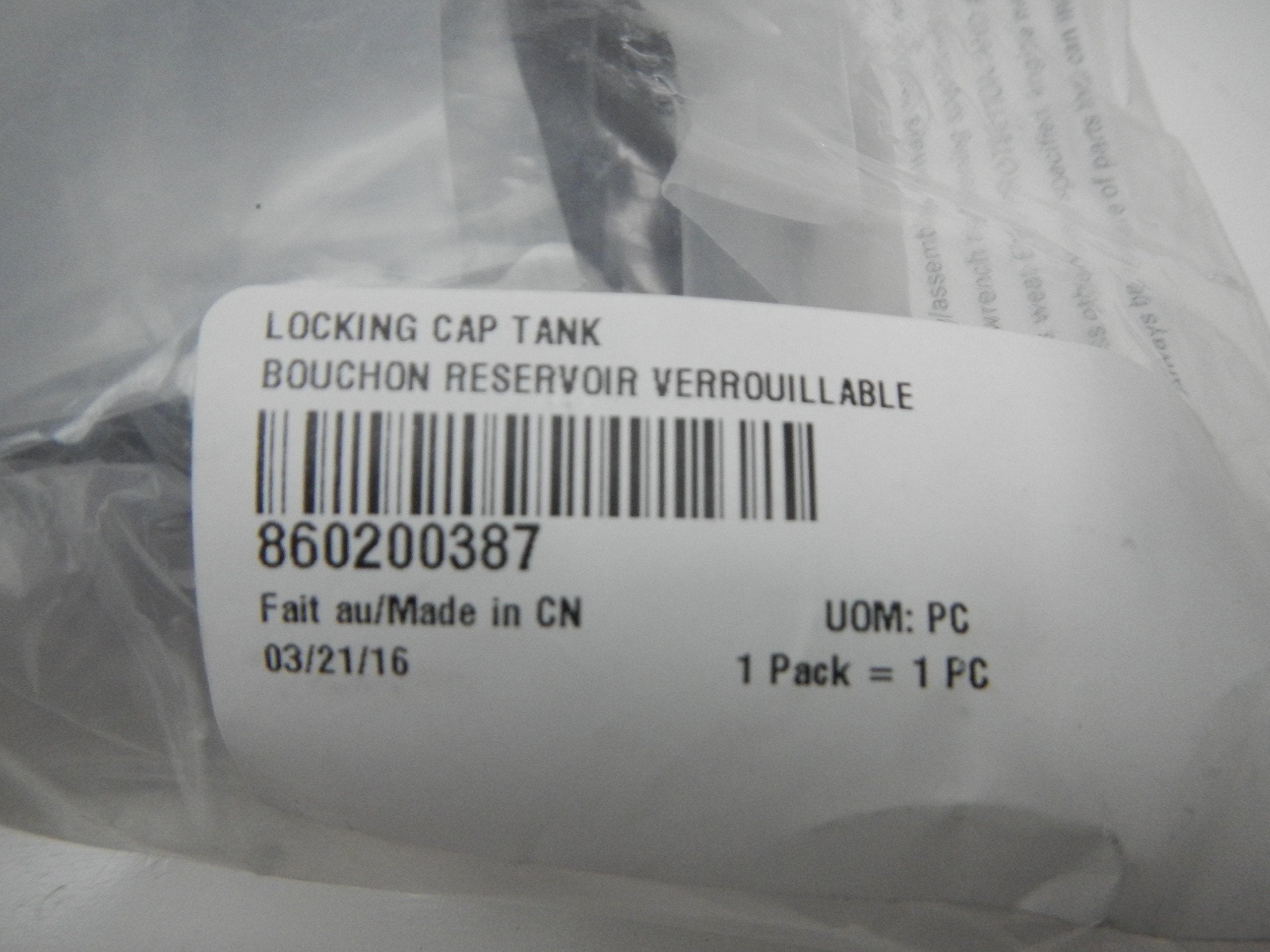 Brp 860200387 Black Atv Lockable Gas Tank Cap