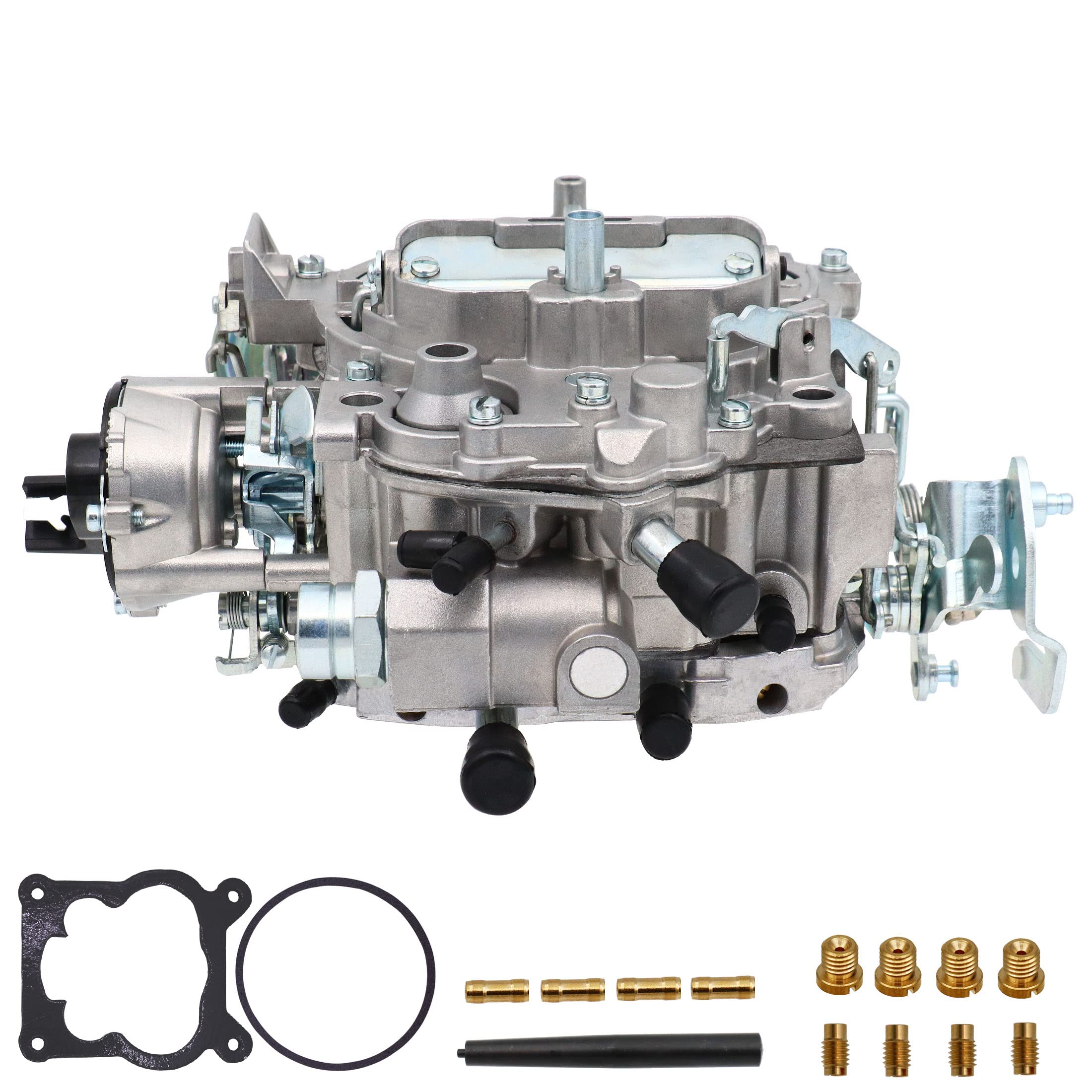 THUNDERMINGO 4 Barrel Carburetor for Rochester Quadrajet 1904R 1906R V8 GM Cadillac 750 CFM with Electric Choke, Fits Chevy 305