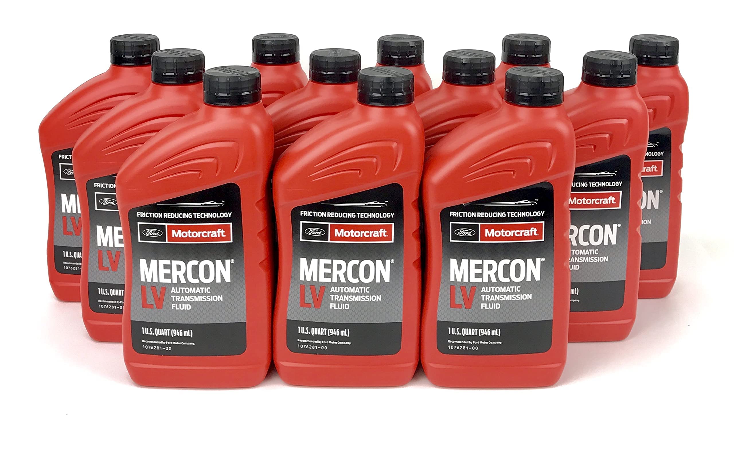 Motorcraft MERCON LV Automatic Transmission Fluid - 12 Quart Case, Ethylene Glycol, FBA_MERCON LV