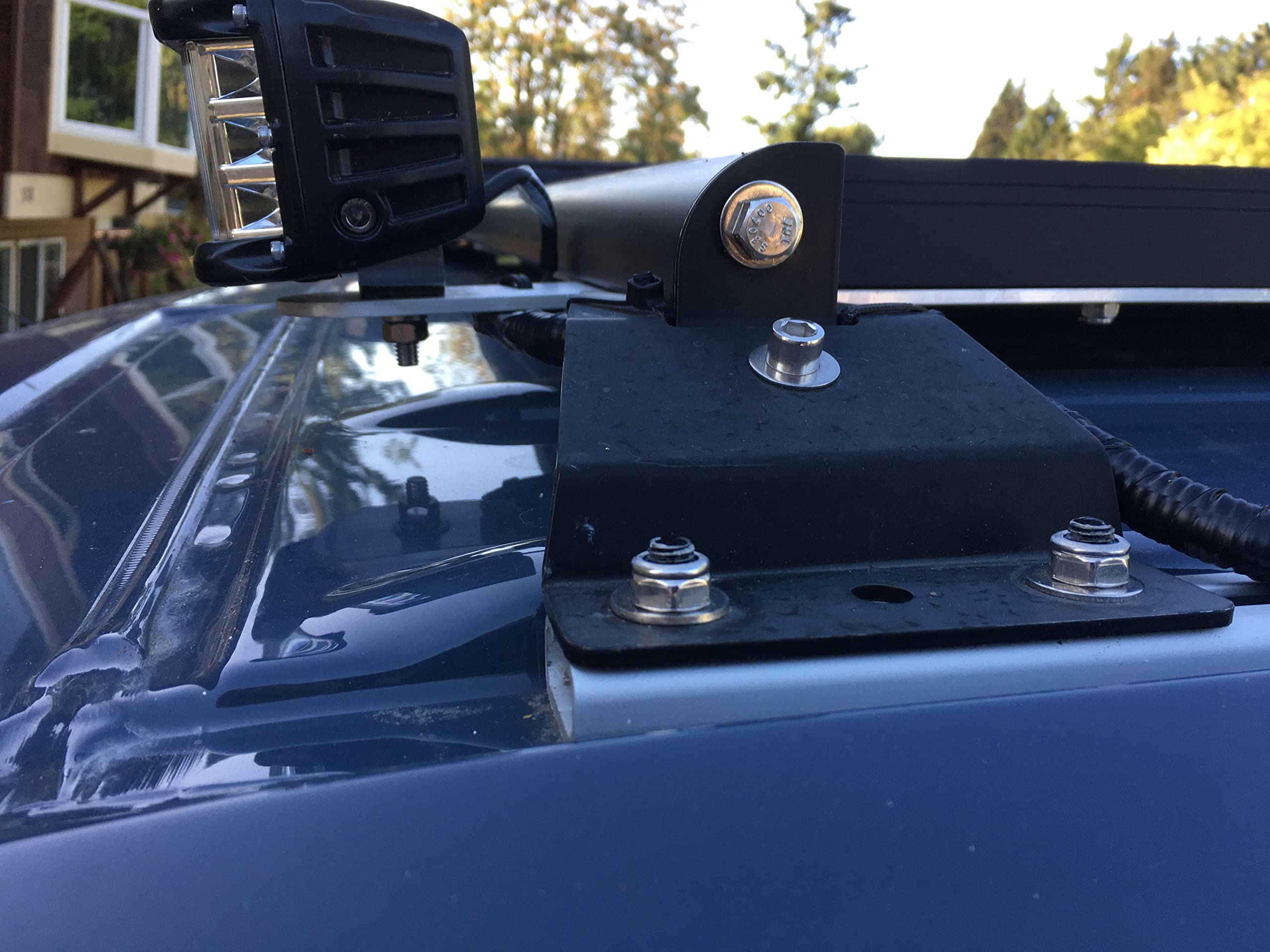 ECOTRIC Tower Brackets for 15 17 Series Sprinter, Aluminum, Black, Model ET-297-B
