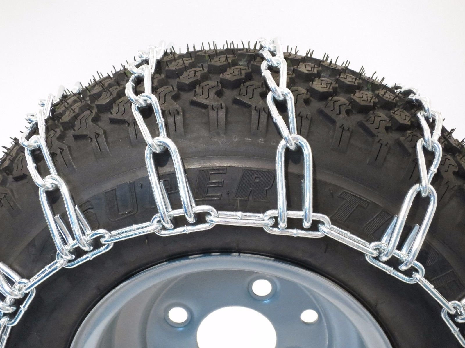 The Rop Shop Pair 2 Link Tire Chains 23X9.50X12 For Mtd/Cub Cadet Lawn Mower Tractor Rider