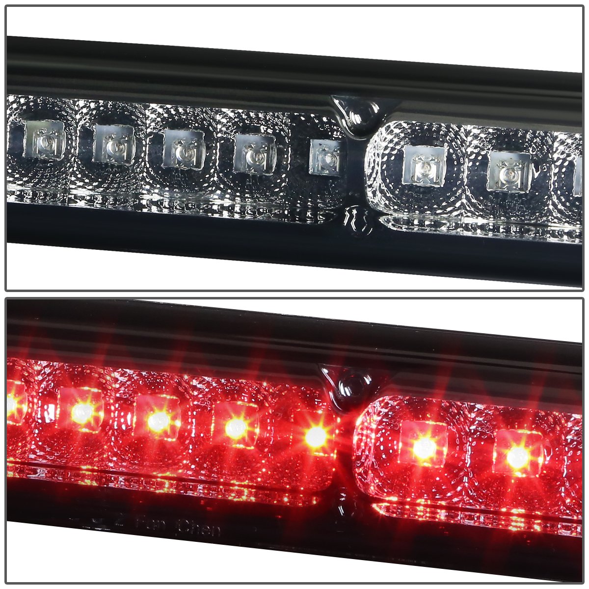Dna Motoring 3Bl-F15097-Led-T2-Sm Smoked Lens Led Third Tail Brake Light [Compatible With 97-04 F150 F250 / 00-05 Excursion]