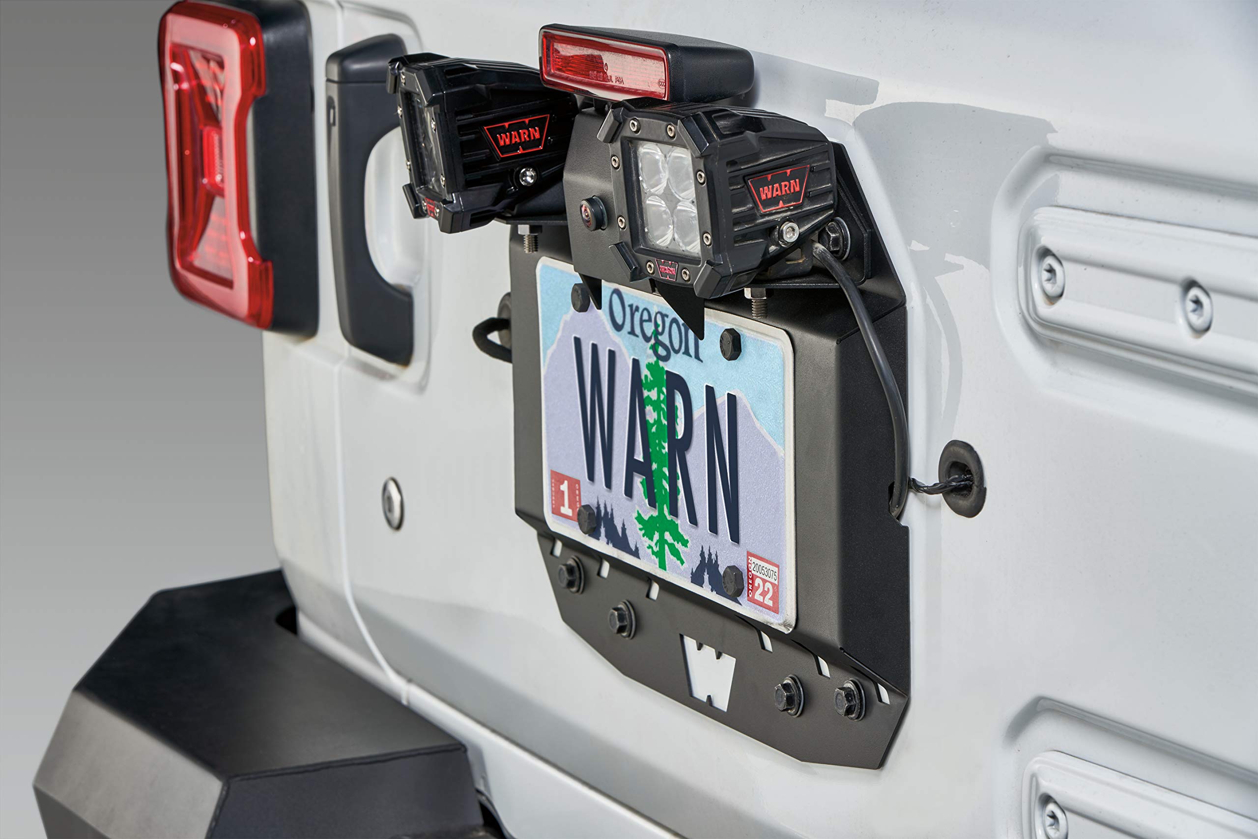 WARN 104070 Spare Rear Tire Delete Plate for Jeep Wrangler JL (2018+)