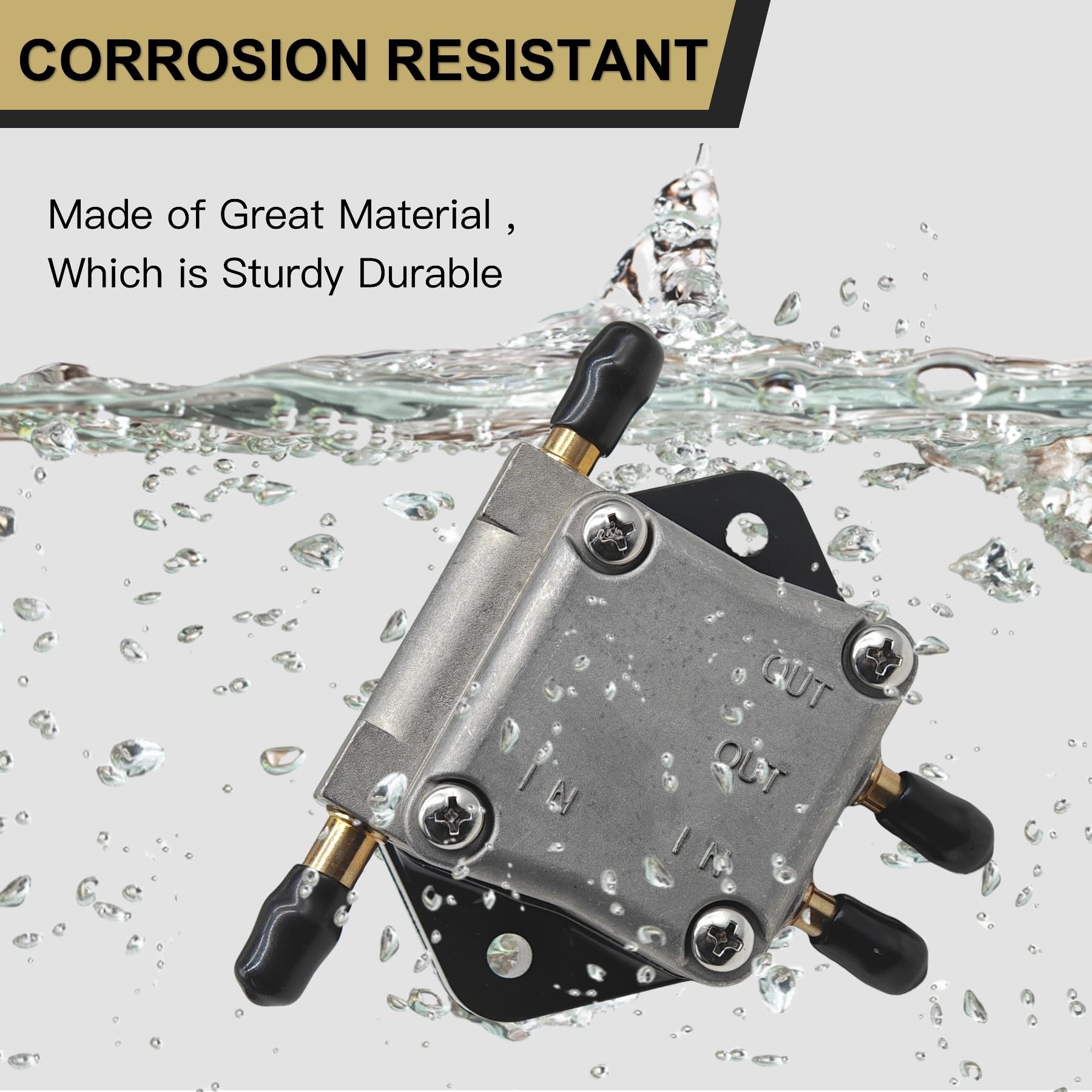 Jlm Marine 8M0141844 Fuel Pump For Mercury 4 Stroke 25 30 40 45 50 55 60 Hp Outboard Engines 8M0118176 881862T1