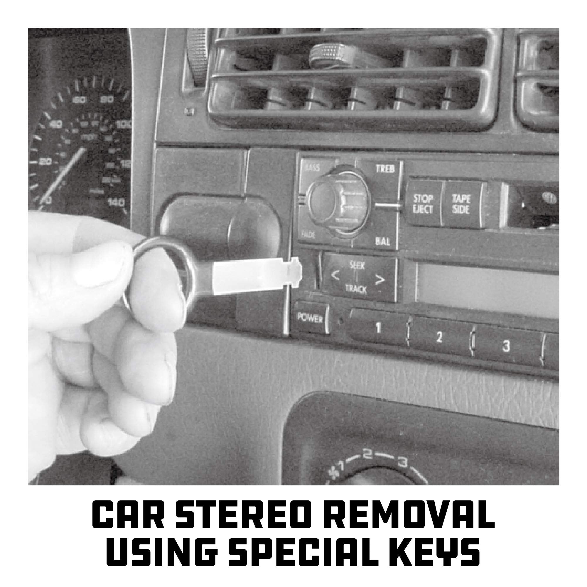 Powerbuilt Radio And Antenna Remove And Install Tool Set, Car Stereo System Remover Keys, 19 Piece, Wrench, Hex Keys, Storage Ca