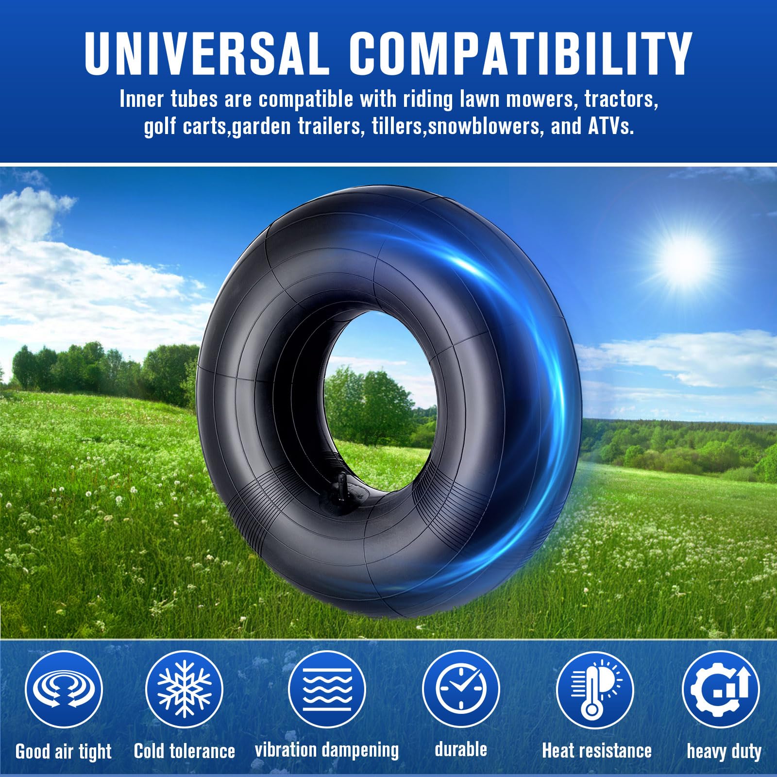 20X10-8,20X8-8,20X10.00-8,20X8.00-8 Premium Replacement Tire Inner Tubes(2 Packs),For Riding Mower Lawn Tractor Snow Blower Golf