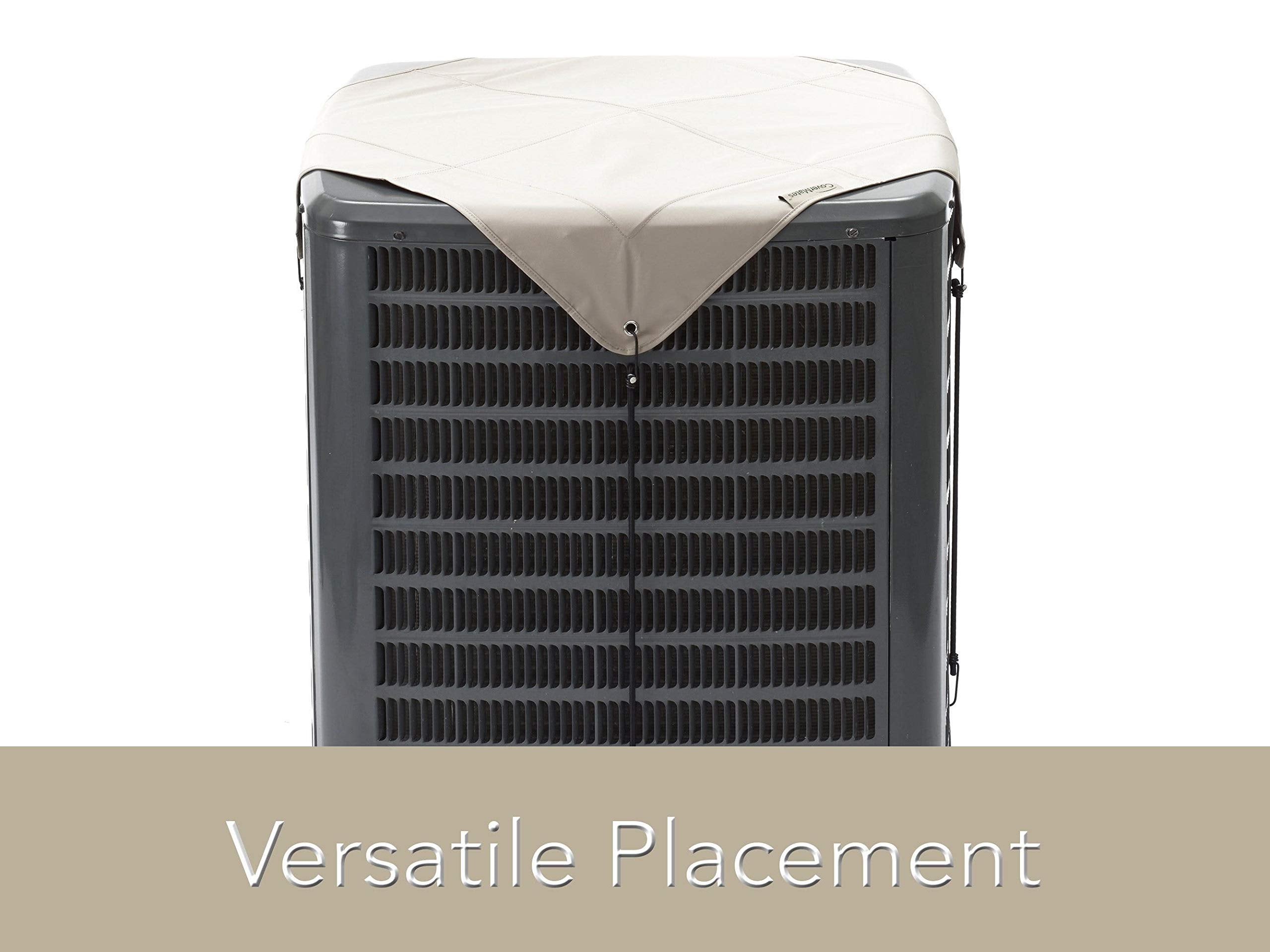 Covermates Armor Top Air Conditioner Cover - Light Weight Material, Weather Resistant, Armor Plates, Ac & Equipment-Khaki