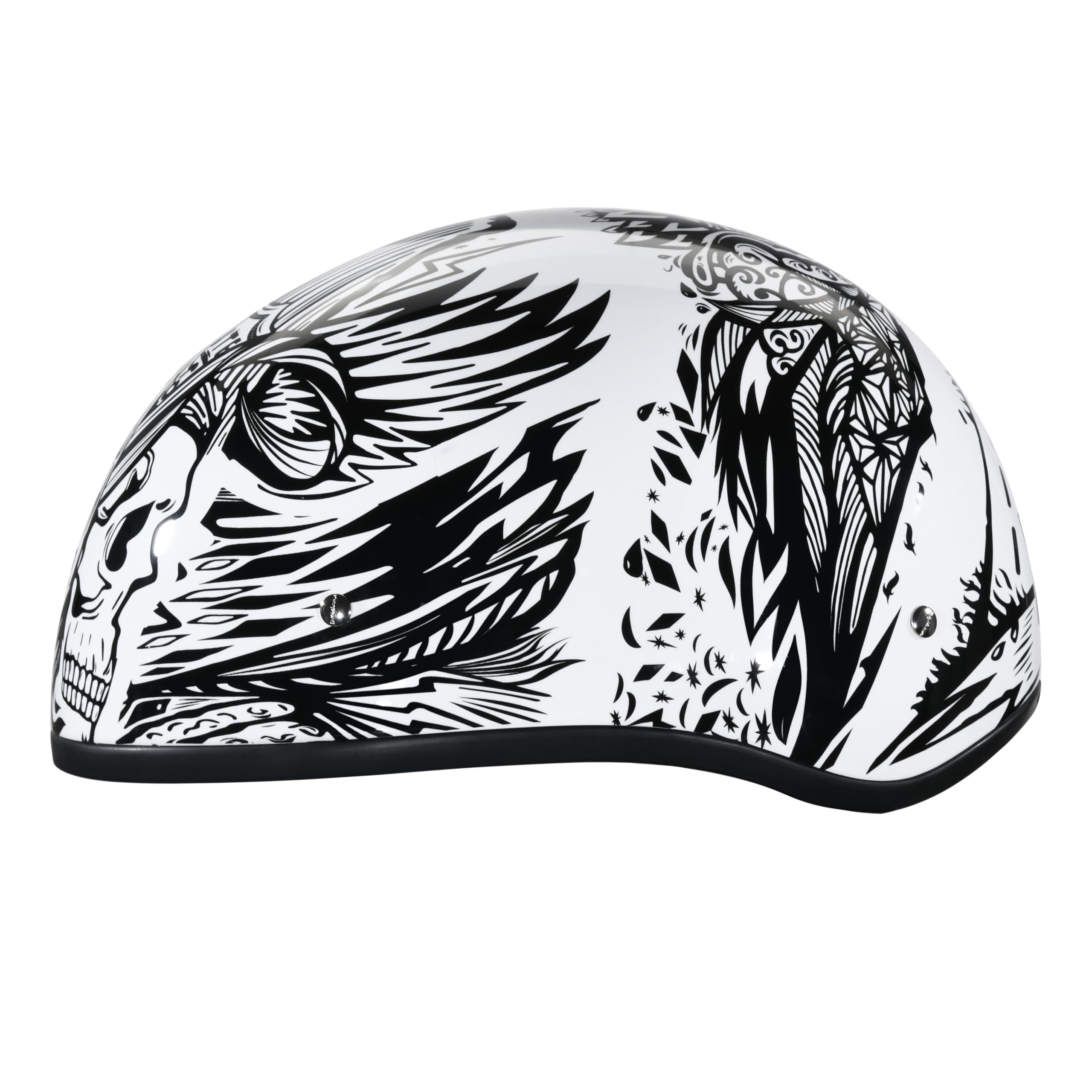 D.O.T. Daytona Skull Helmet- W/Live Fast- 2Xl