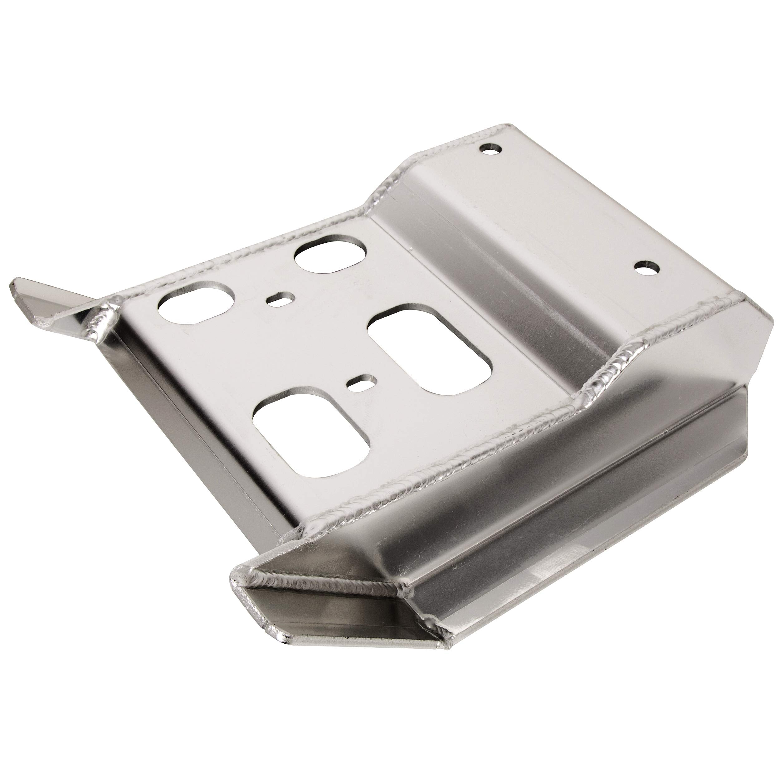 ECOTRIC Aluminum Swing Arm Skid Plate for Suzuki LTZ400 & Kawasaki KFX400 - Medium Size, Silver, Model VC-LYMM-064-2