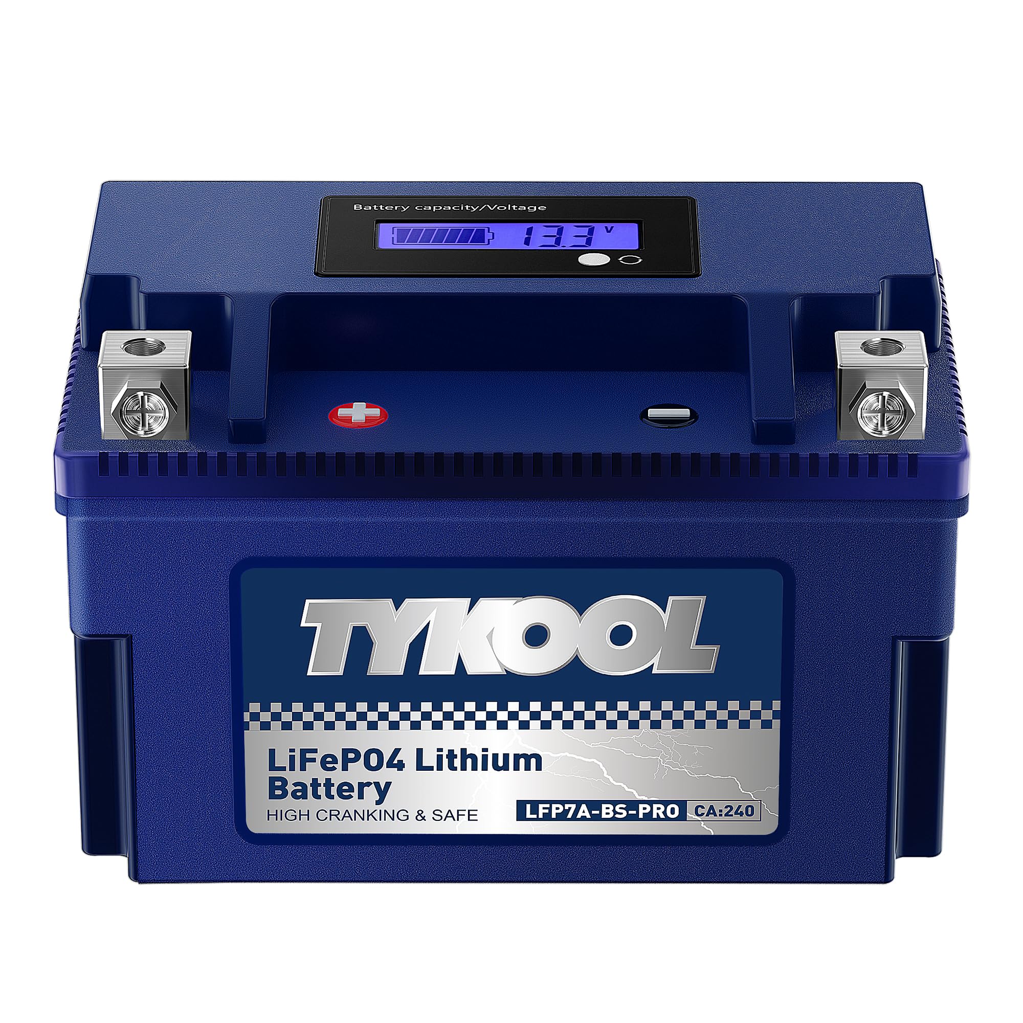 TYKOOL YTX5L-BS High Performance lithium LiFePO4 Motorcycle Battery,12.8V 3Ah,180CCA,Built in BMS,Powersports Battery,for ATV,4 