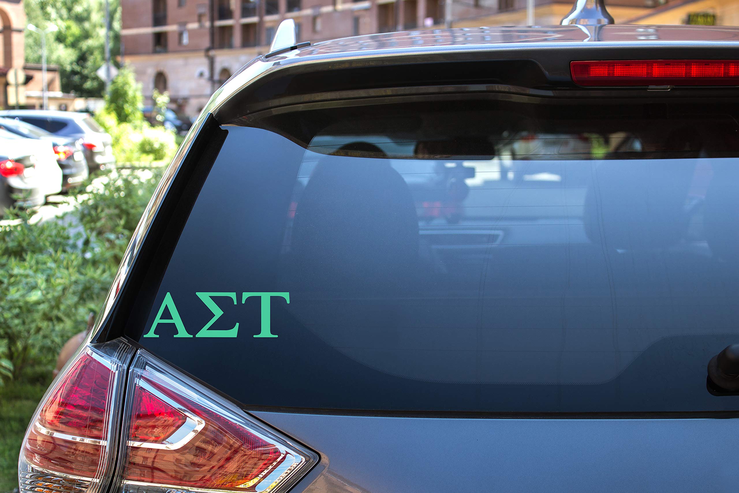 Pro-Graphx Alpha Sigma Tau Greek Sorority Sticker Decal, 2.5 Inches Tall, Mint