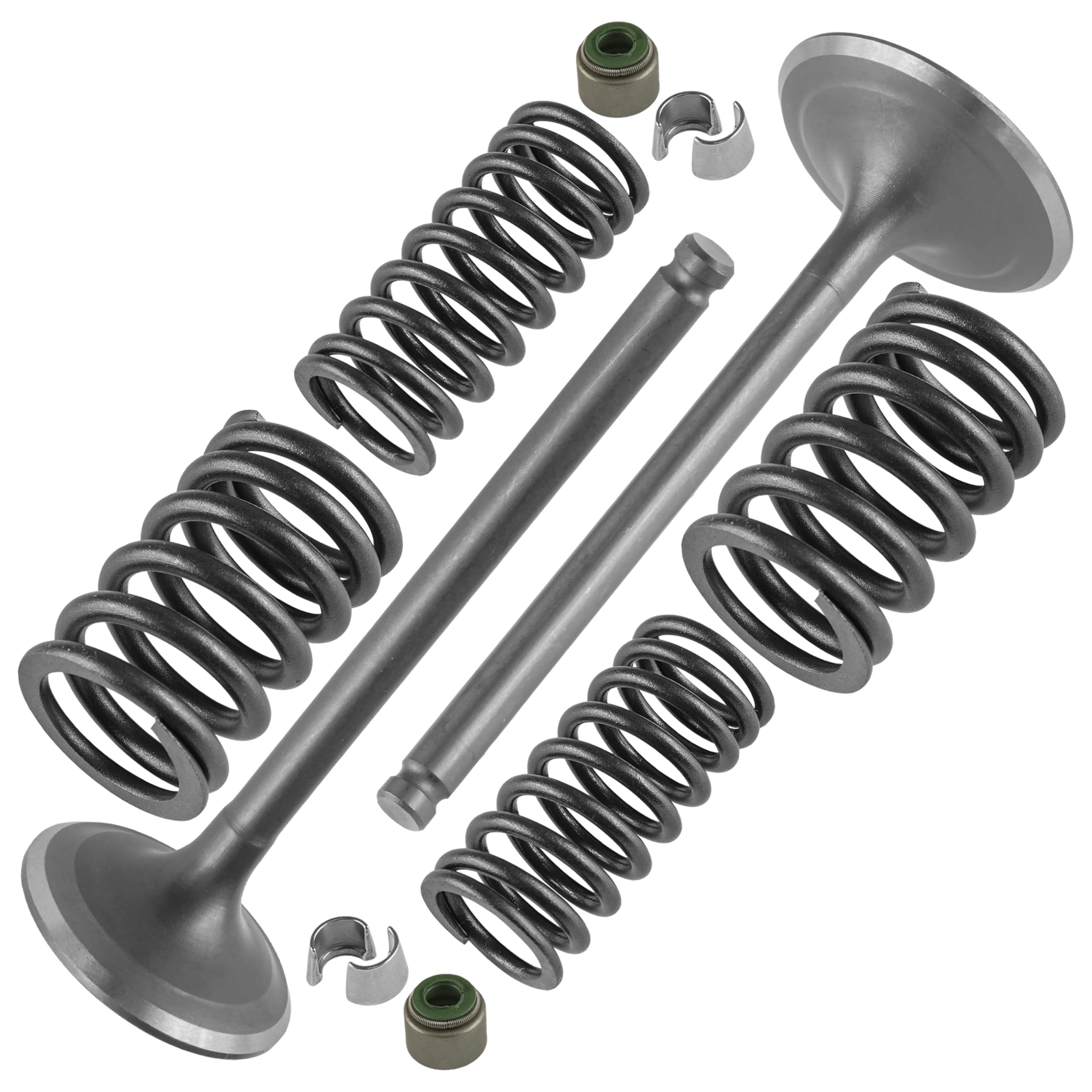 Caltric Intake & Exhaust Valve Kit Compatible with Honda Pioneer 500 520 SXS500 SXS520 2015-2021 / Foreman Rubicon 500 TRX500 TR