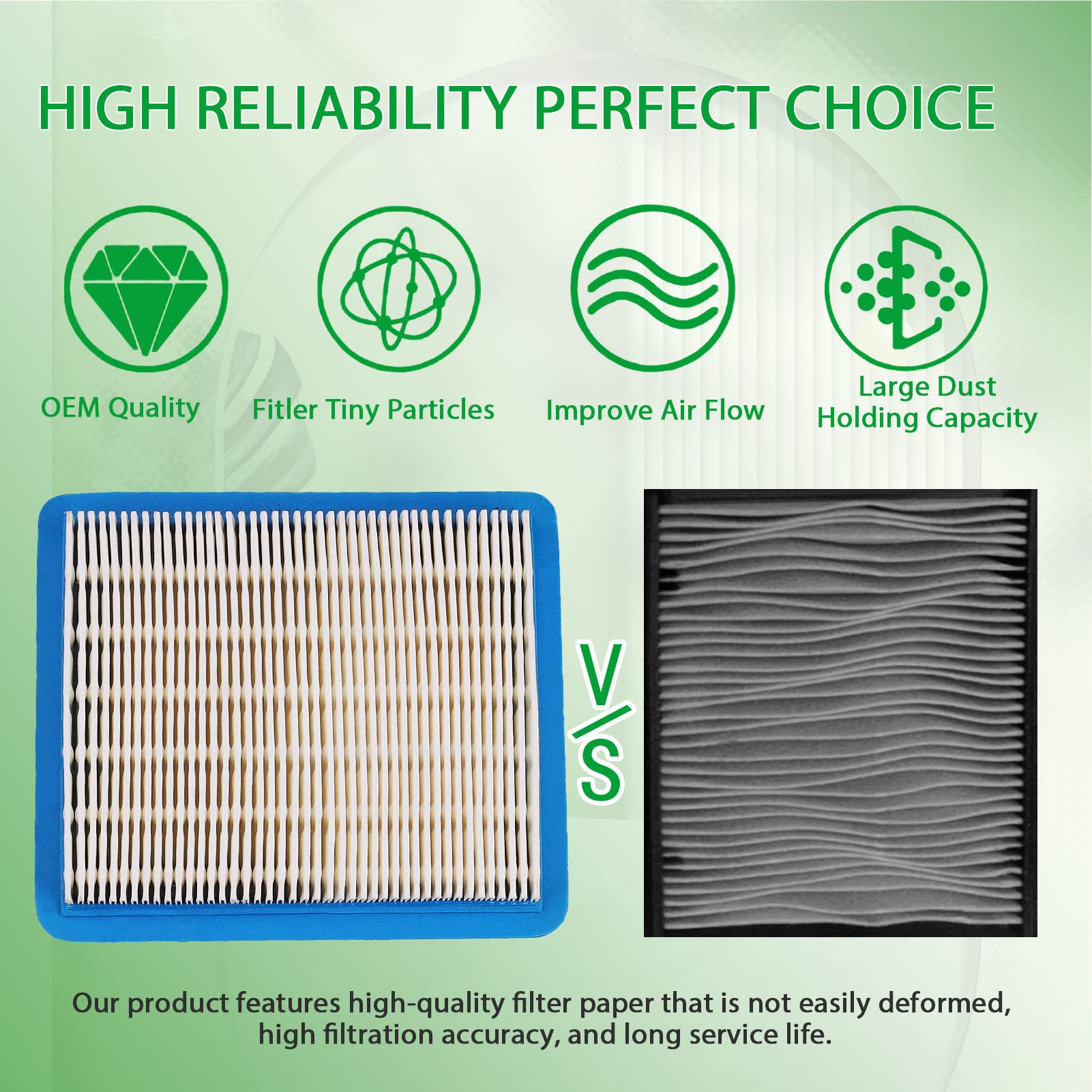 Cyleto Air Filter 17213-GET-000 for Honda Ruckus, Metro, Dio, Paper, Fits Honda-1PC, 2003-2014, High Efficiency