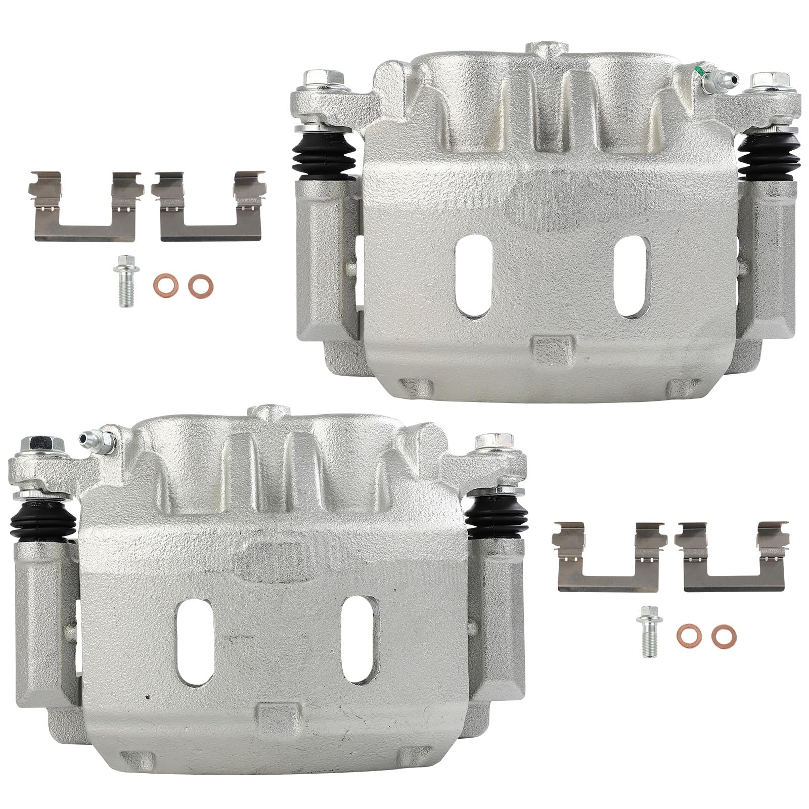 cciyu 19B3339 19B3338 Front Left & Right Disc Brake Caliper Assembly With Bracket For INFINITI For QX80 2007-2013,For Nissan For