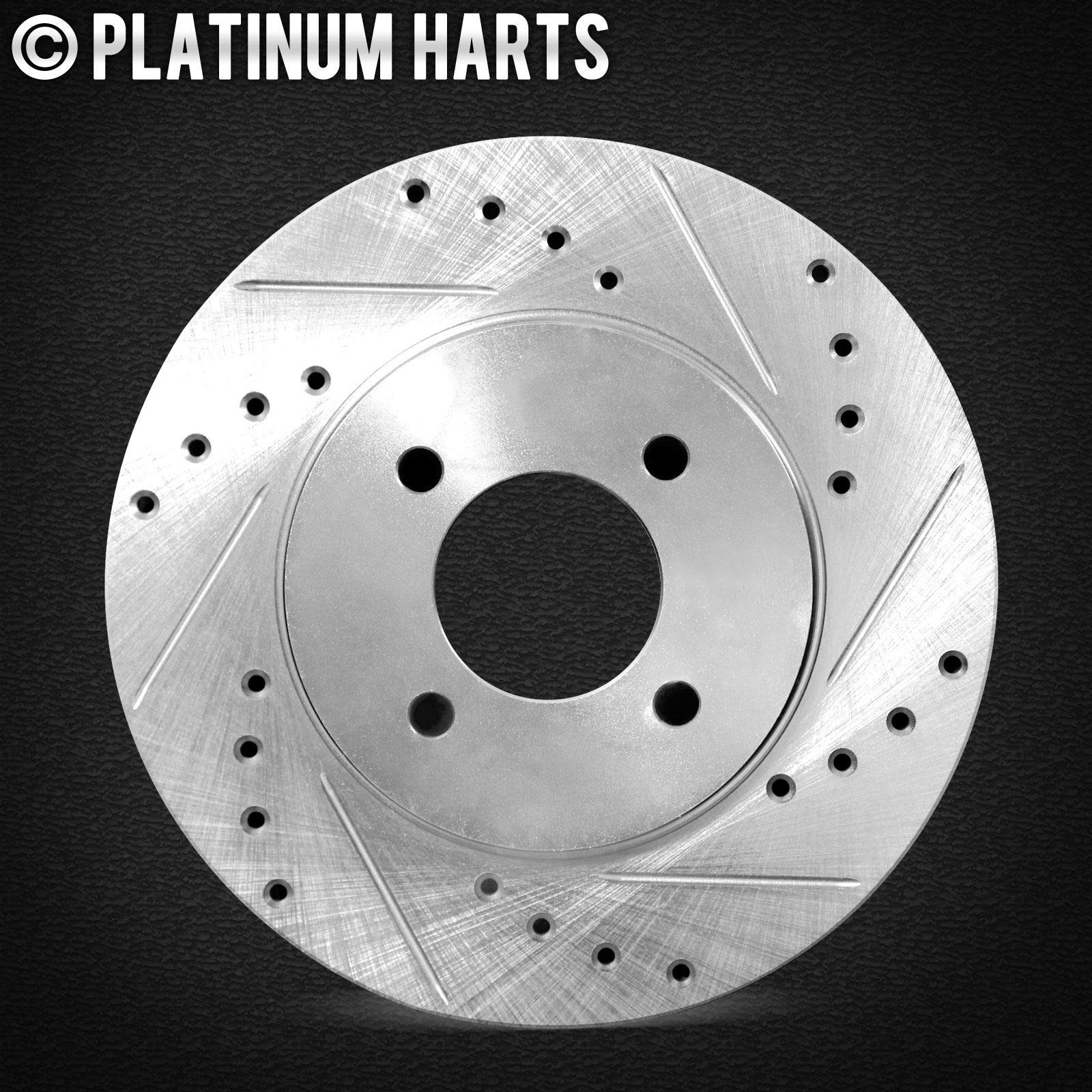 Hart Brakes Front Brakes And Rotors Kit |Front Brake Pads| Brake Rotors And Pads| Semi Metallic Brake Pads And Rotors |Fits 2011
