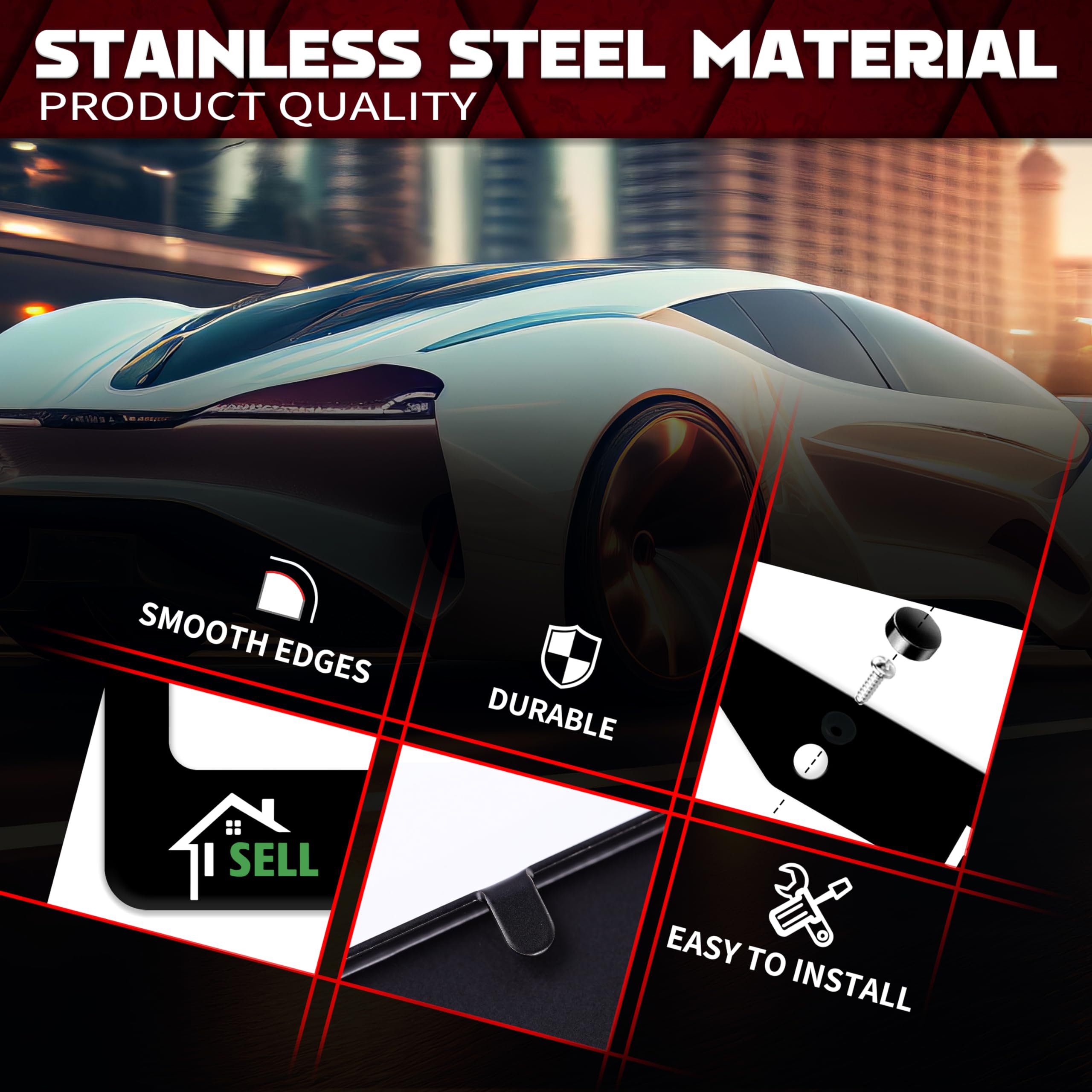 Personalise Realtor I Sell Houses License Plate Frame Funny License Plate Frames Car Universal Stainless Steel Accessories Cars