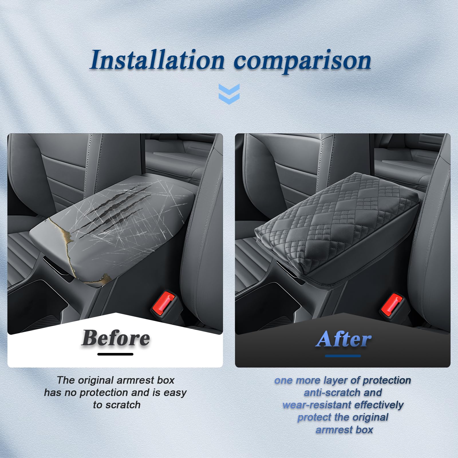 Bibibo For 2025 Kia K4 Center Console Armrest Cover 2025 Kia K4 Ex/Lx/Gt-Line/Gt-Line Turbo Arm Rest Cover 2025 Kia K4 Accessori