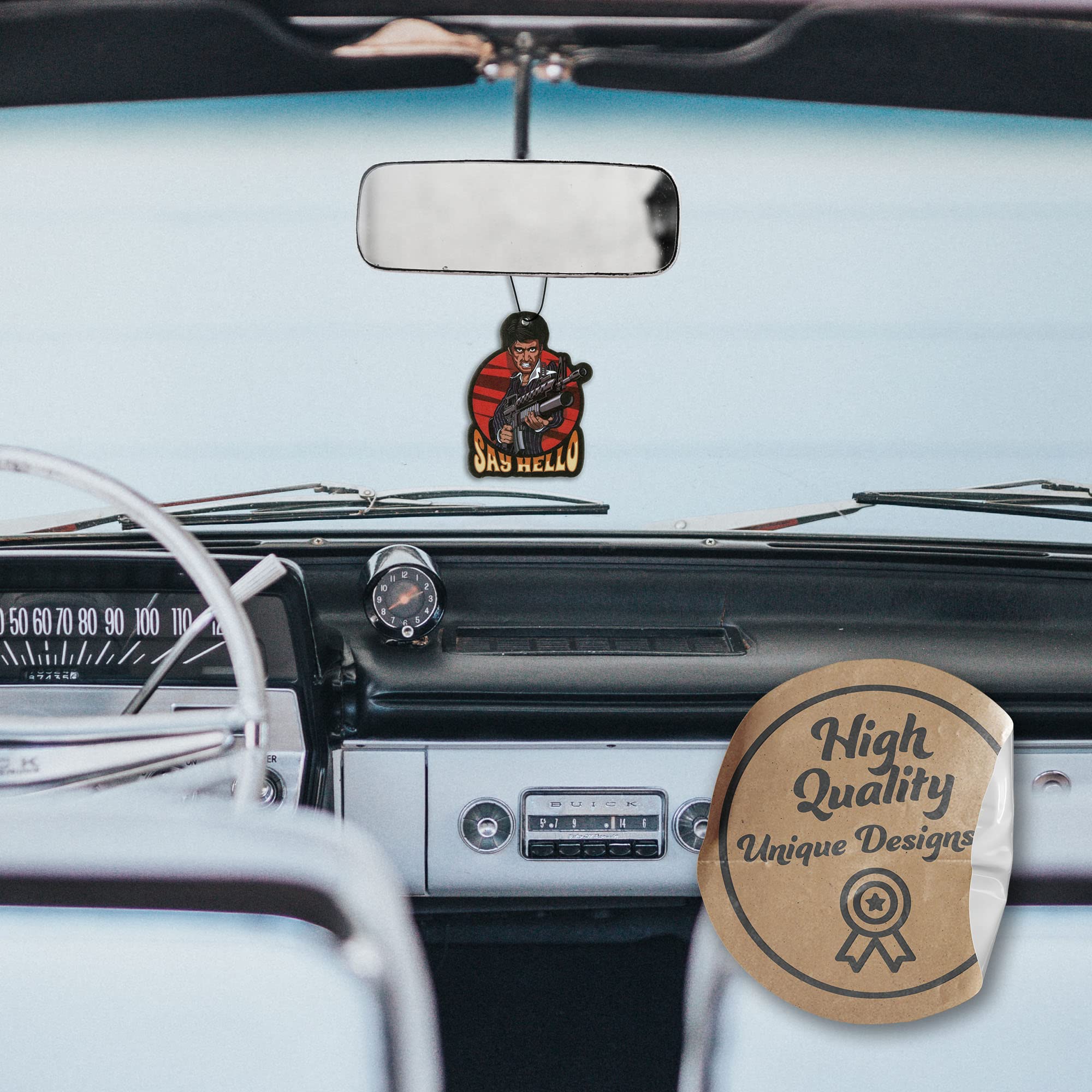 Scarface Like Car Air Freshener 3 Pack Scented With Essential Oils (3 Pack)