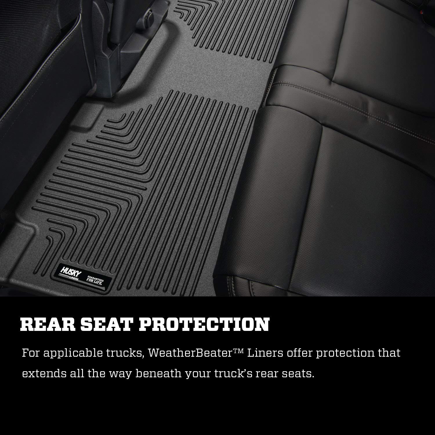 Husky Liners - Weatherbeater | Fits 2012-2016 Ford F-250/F-350 Crew Cab W/Ds Ft Rest & W/O Manual Transfer Case Shifter Front &