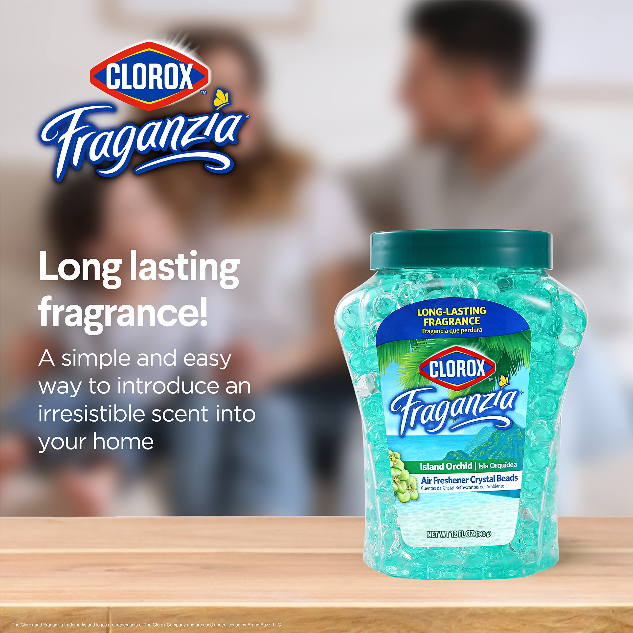 Clorox Fraganzia Aircare Beads Twin Pack Two 12oz Island Orchid LongLasting Air Freshener Beads Gel Beads Air Freshener in Islan