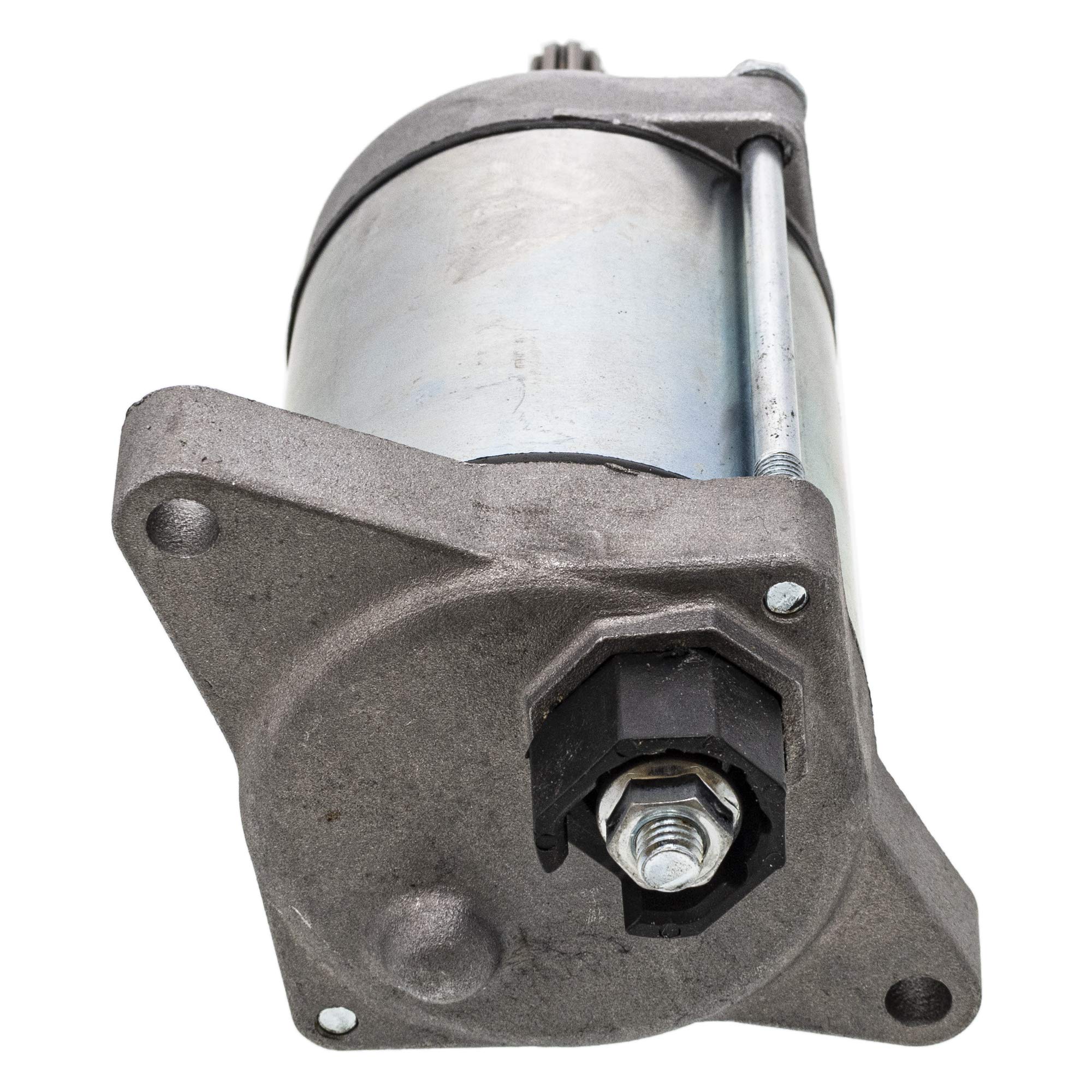 NICHE High Torque Starter Motor Assembly for Honda FourTrax Foreman Rancher 420 Pioneer 500, Model 31200-HP5-601, Gray, Metal