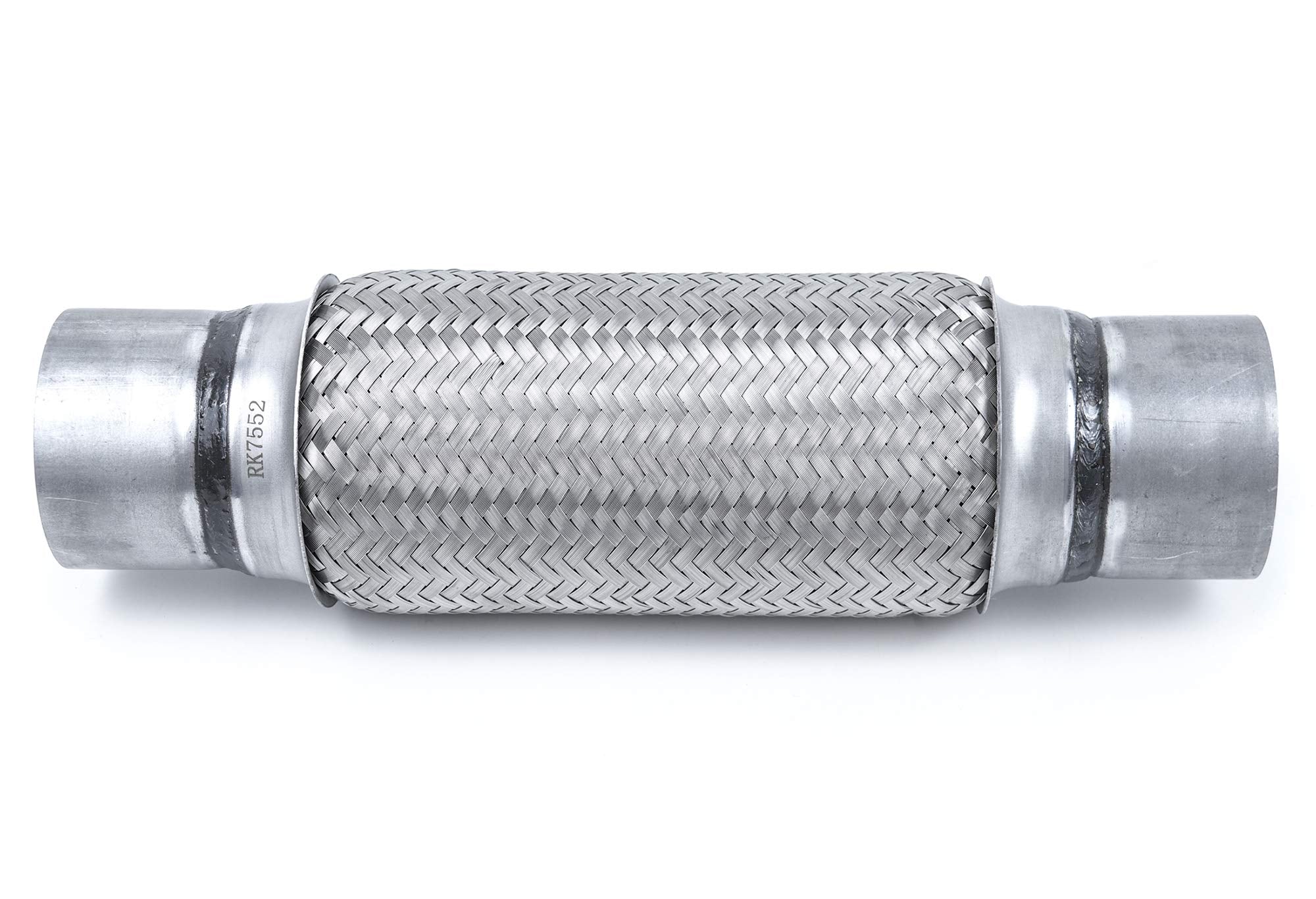 Rp Remarkable Power, Exhaust Flex Pipe 3'' X 10'' Heavy Duty Stainless Steel 14'' Ol Rk7552