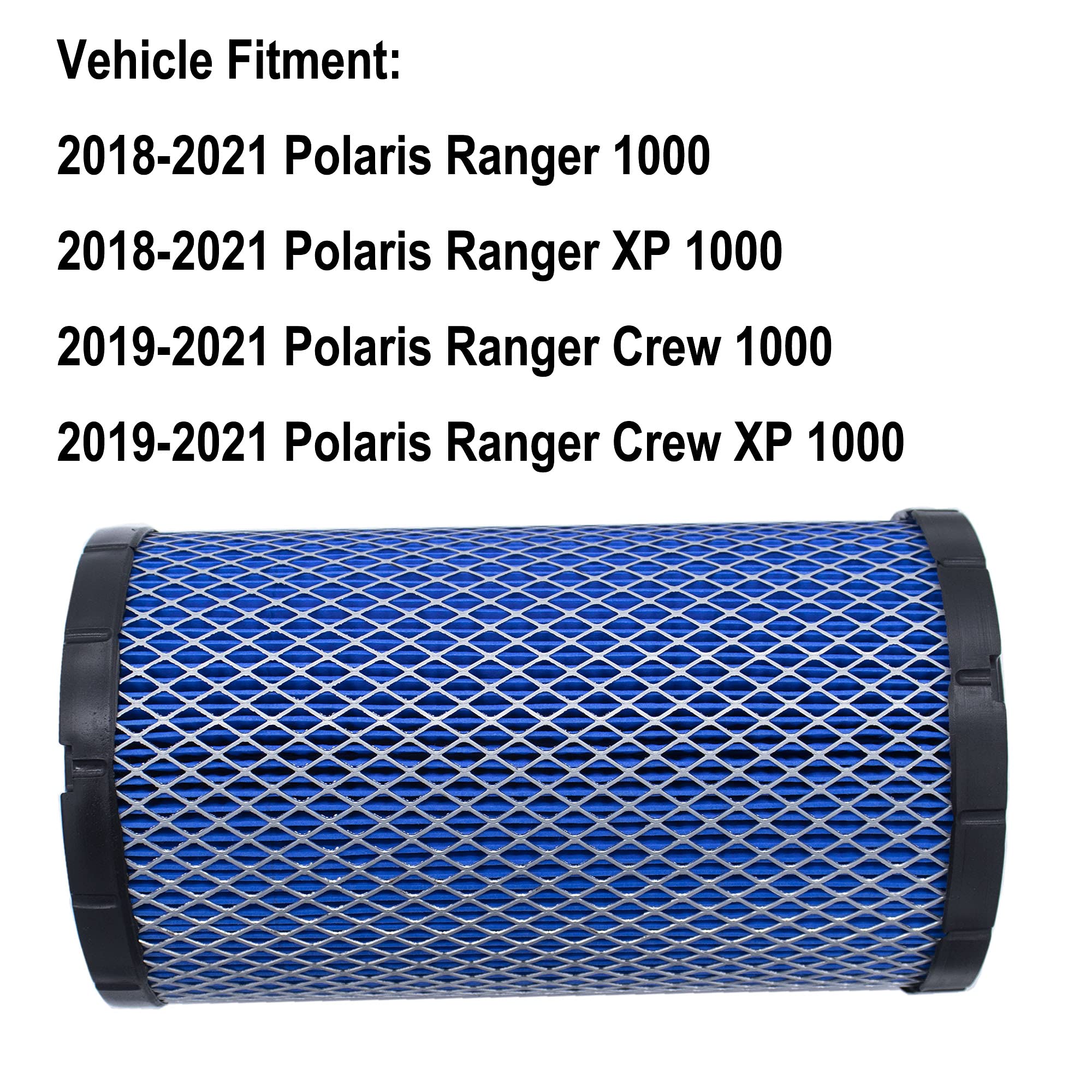 MOCW Air Filter for Polaris Ranger 1000 XP 1000, Blue, Paper, Fits 2018-2023 Models, 2 Pcs