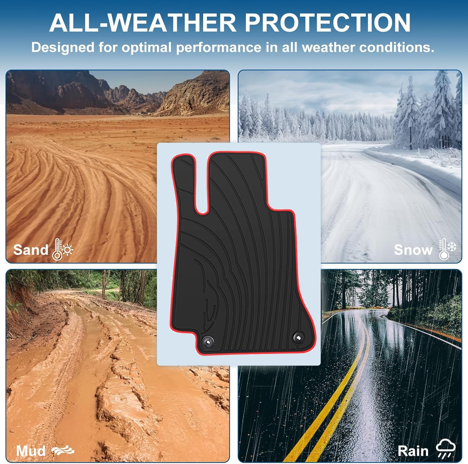 Hd-Mart Auto Floor Mats Custom Fit For Mercedes Benz -C Class Sedan Only 2015-2021 C180 C200 C250 C300 C350(E) C400 C43 Amg C450