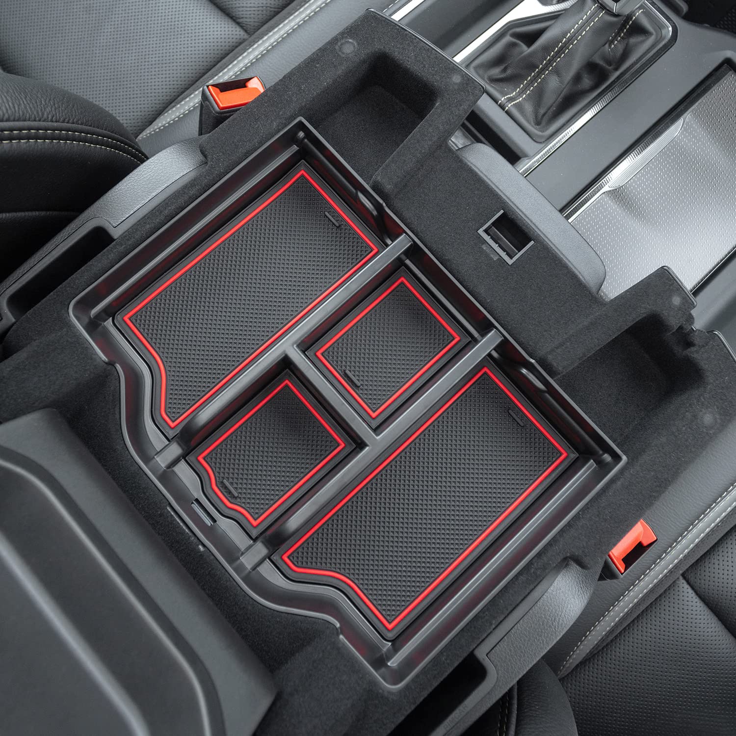 Pimcar Compatible With 2019-2024 2025 Dodge Ram 1500 2500 3500 Center Console Organizer Abs Plastic Material Interior Accessorie