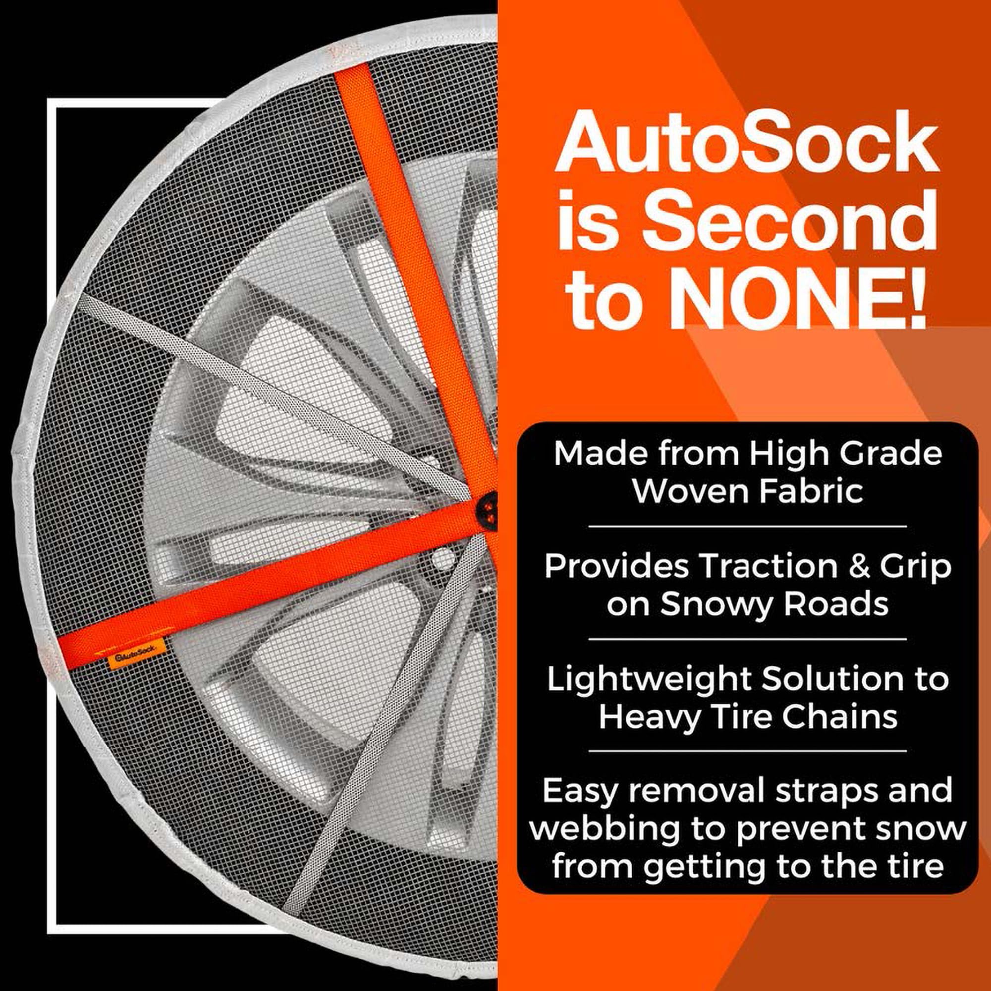 AUTOSOCK Snow Socks for Commercial Vehicles & Trucks, AL79, Polyester, Pack of 2