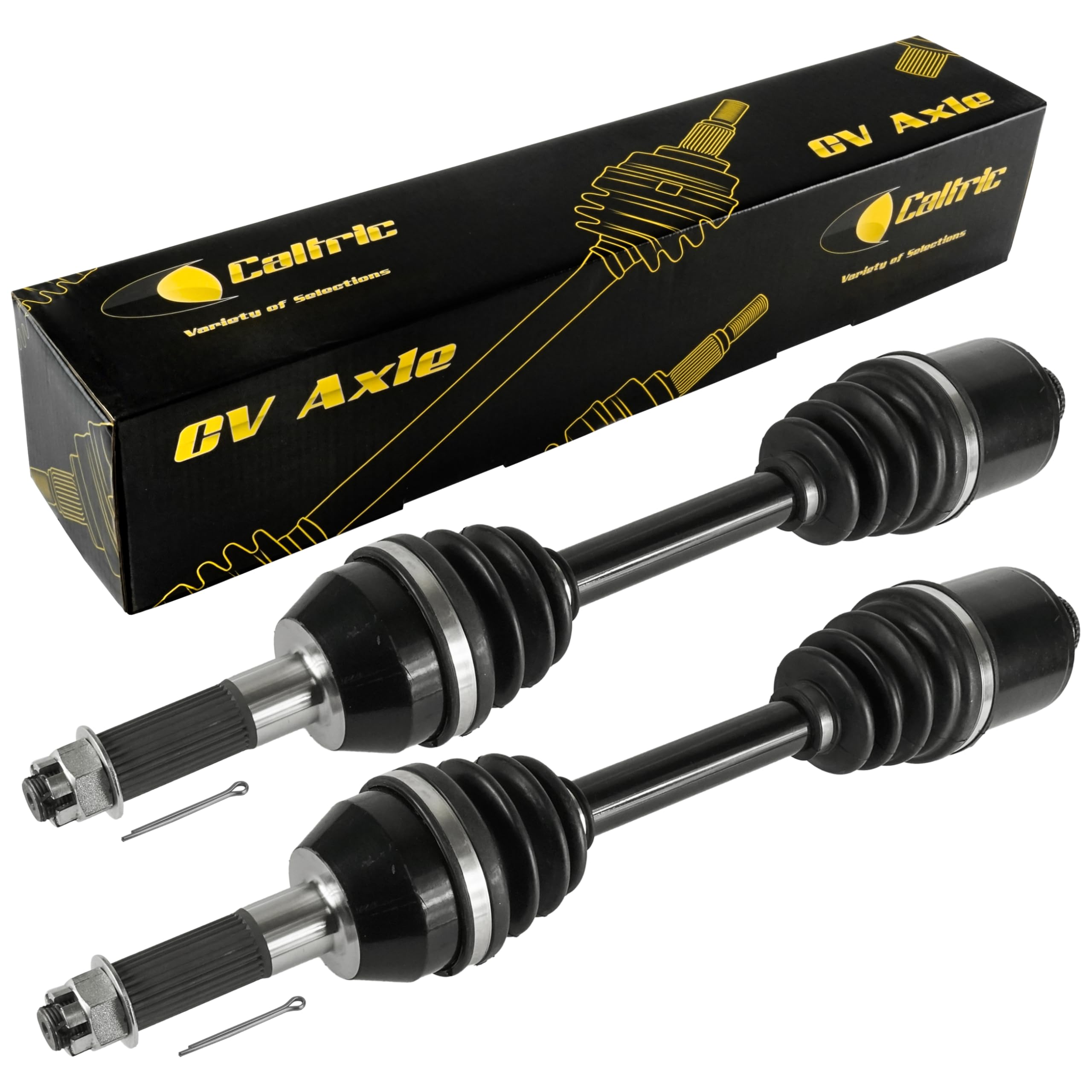Caltric Rear Right and Left Complete Cv Joint Axles Compatible with Polaris Sportsman 700 4X4 2003 2004 2005