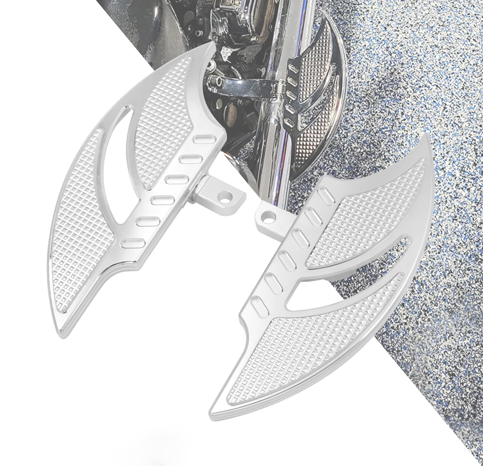 Rebacker Motorcycle Floorboards Foot Pegs Floor Board Pedals For Harley Touring Electra Glide Road Glide Road King Dyna Sportste