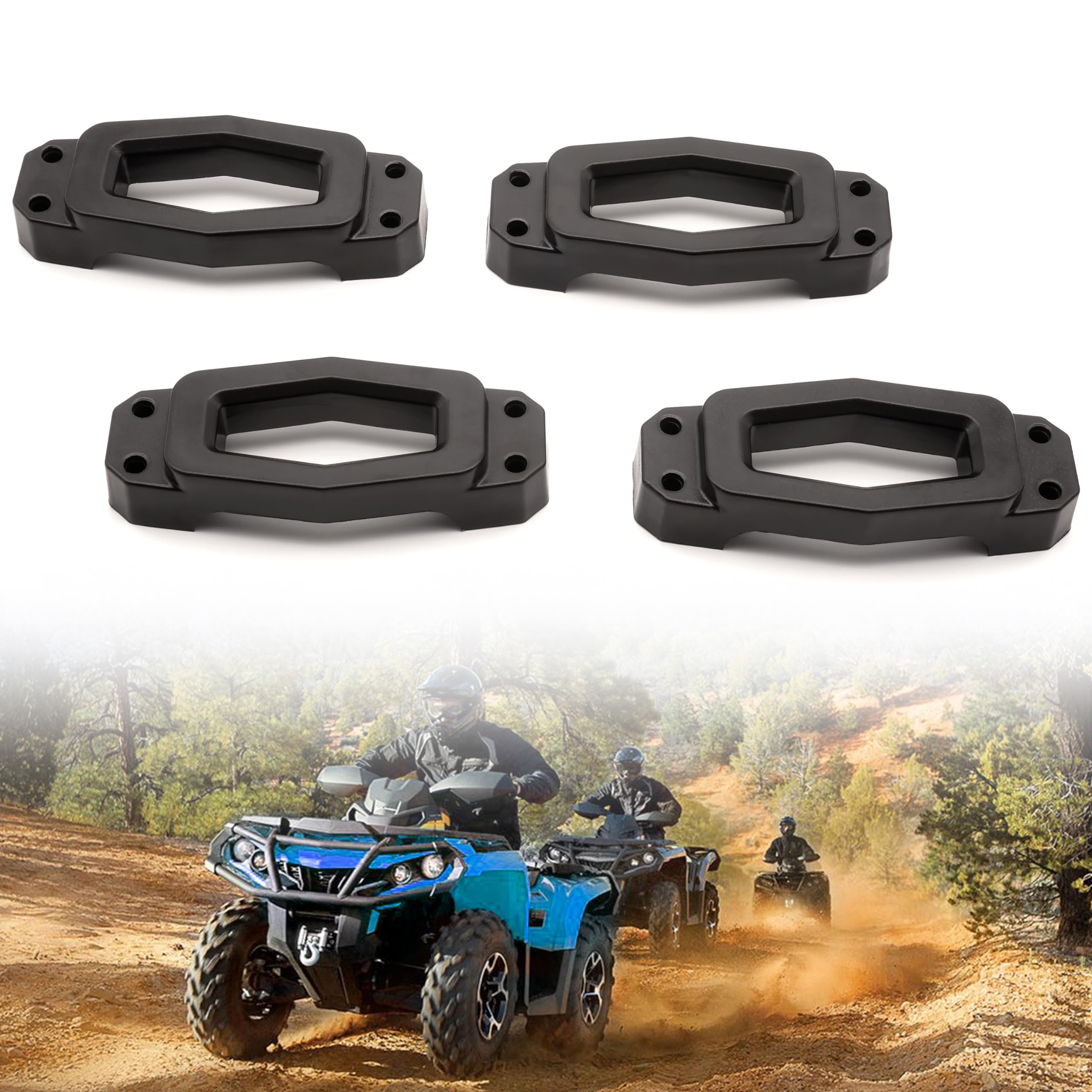 Sautvs Base Kit Mounting Bracket Kit For Can-Am Outlander L And L Max And G3L Accessories (4Pcs, Replacement# 715002350)